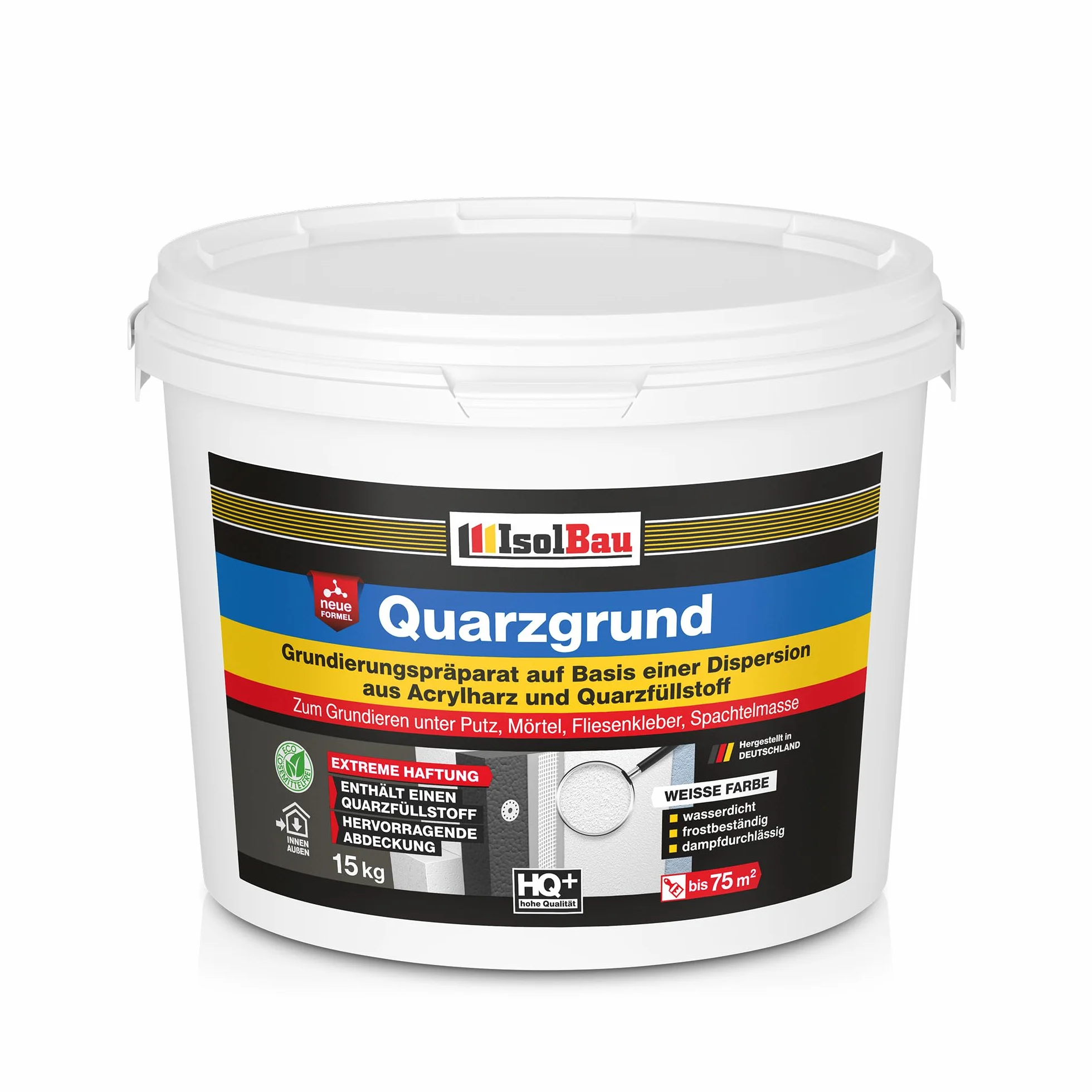 Isolbau Primaire en quartz 15 kg Imperméable résistant au gel intérieur extérieur