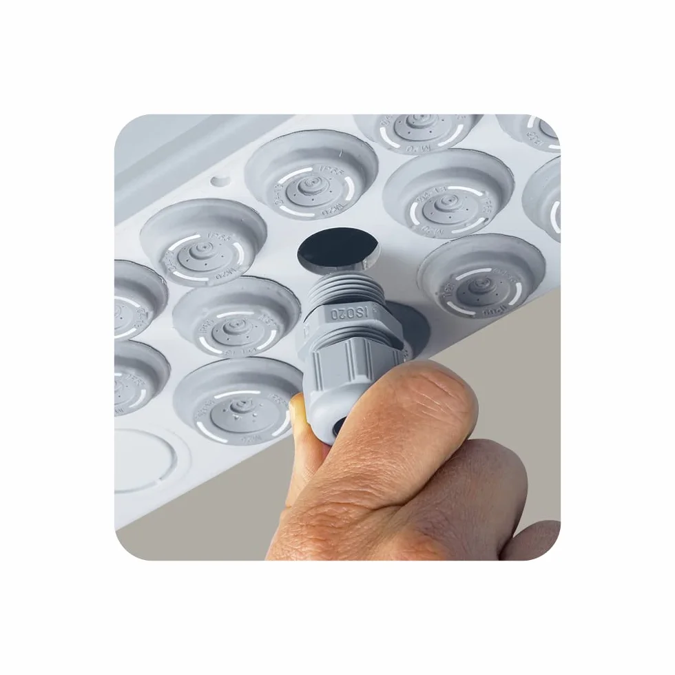 Legrand Plexo Boîte à fusibles en saillie IP65 IK09 1 rangée 12 modules 282 x 340 x 141 mm