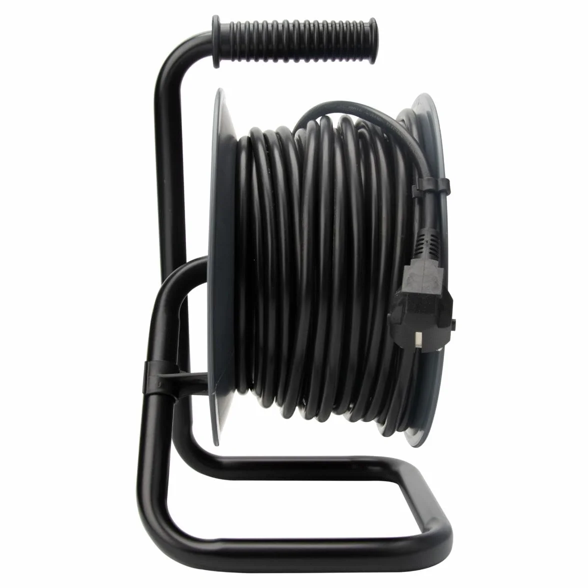 Enrouleur H05VV-F 4 Prises 3G1,5mm² 25m Coupe-Circuit Gris