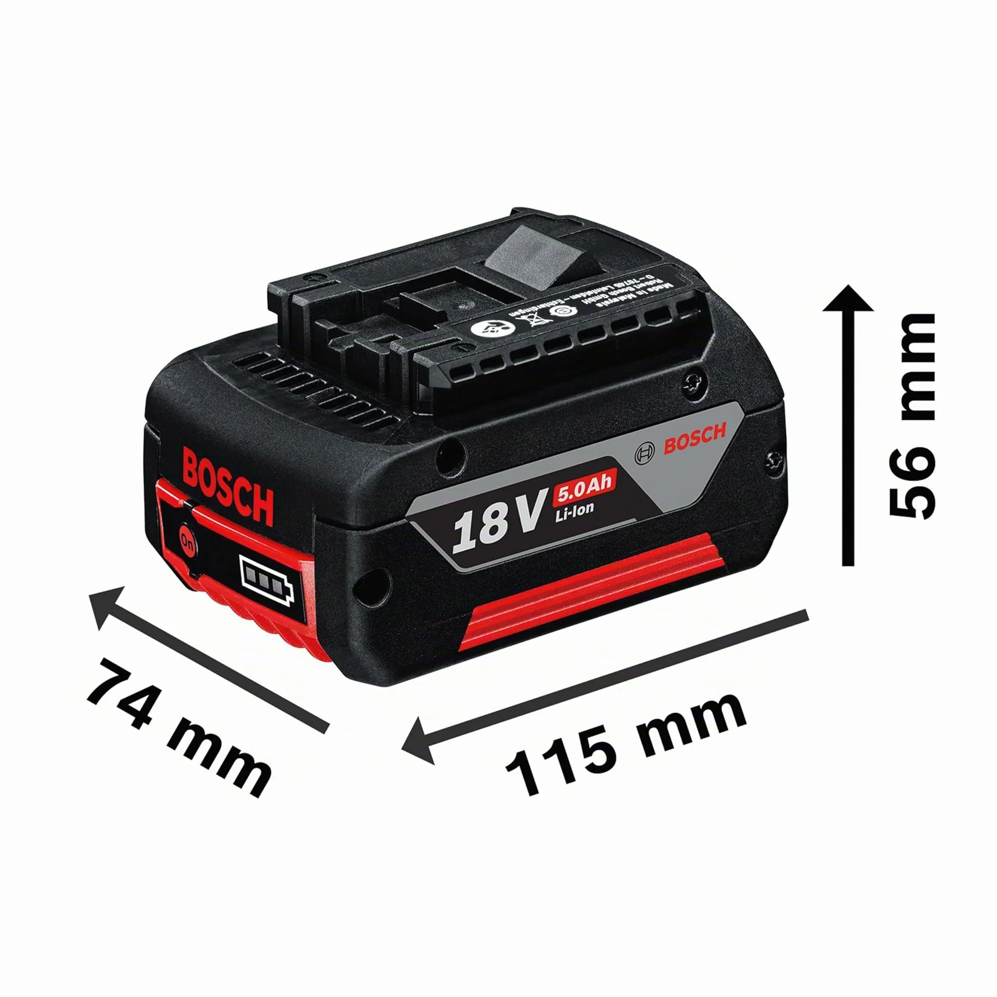 Bosch Professional 18V System Starter-Set 2 Batterie GBA 18V 5.0Ah + Chargeur Rapide GAL 1880 CV
