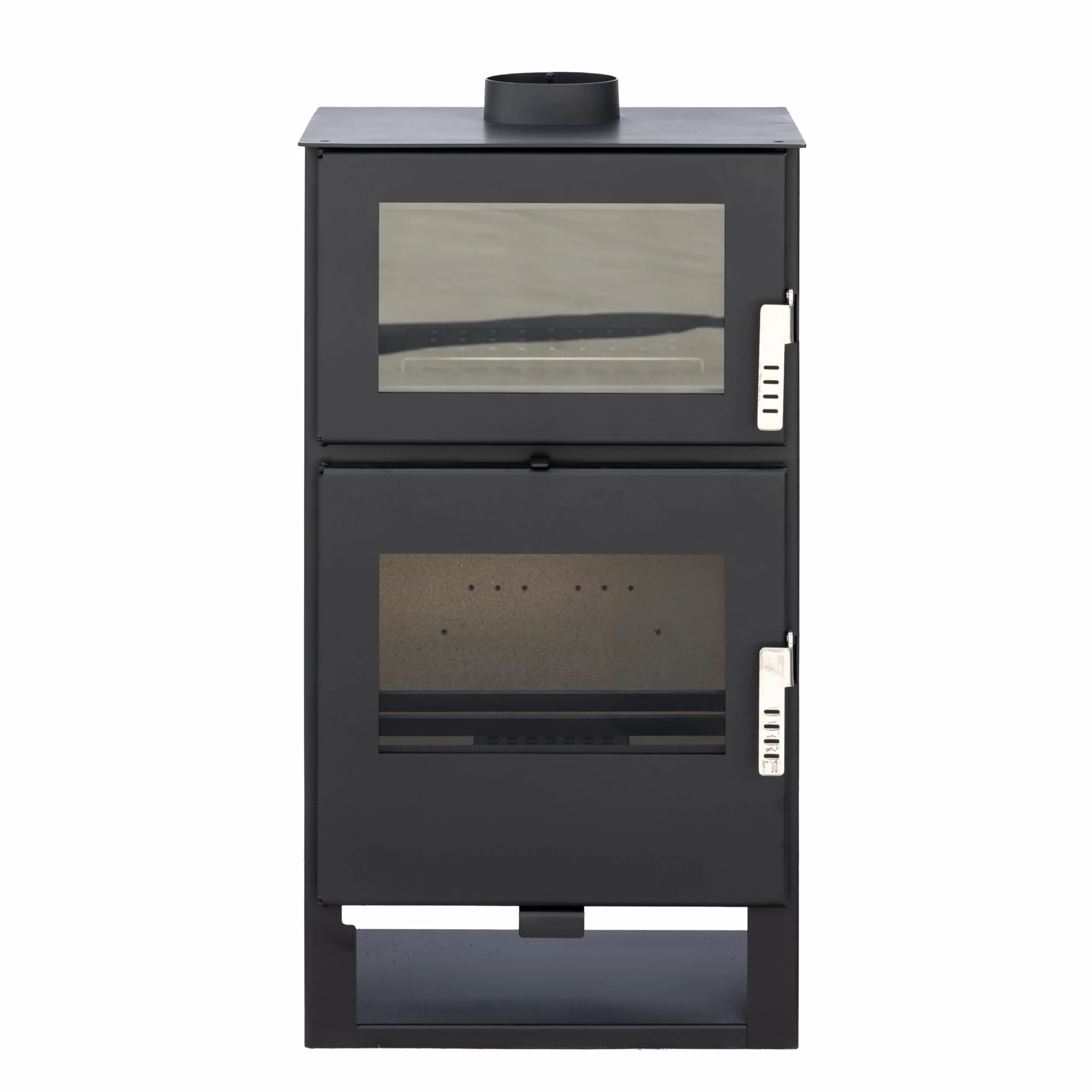 Alaz K9M Poêle à bois 9 kW Noir avec compartiment de cuisson