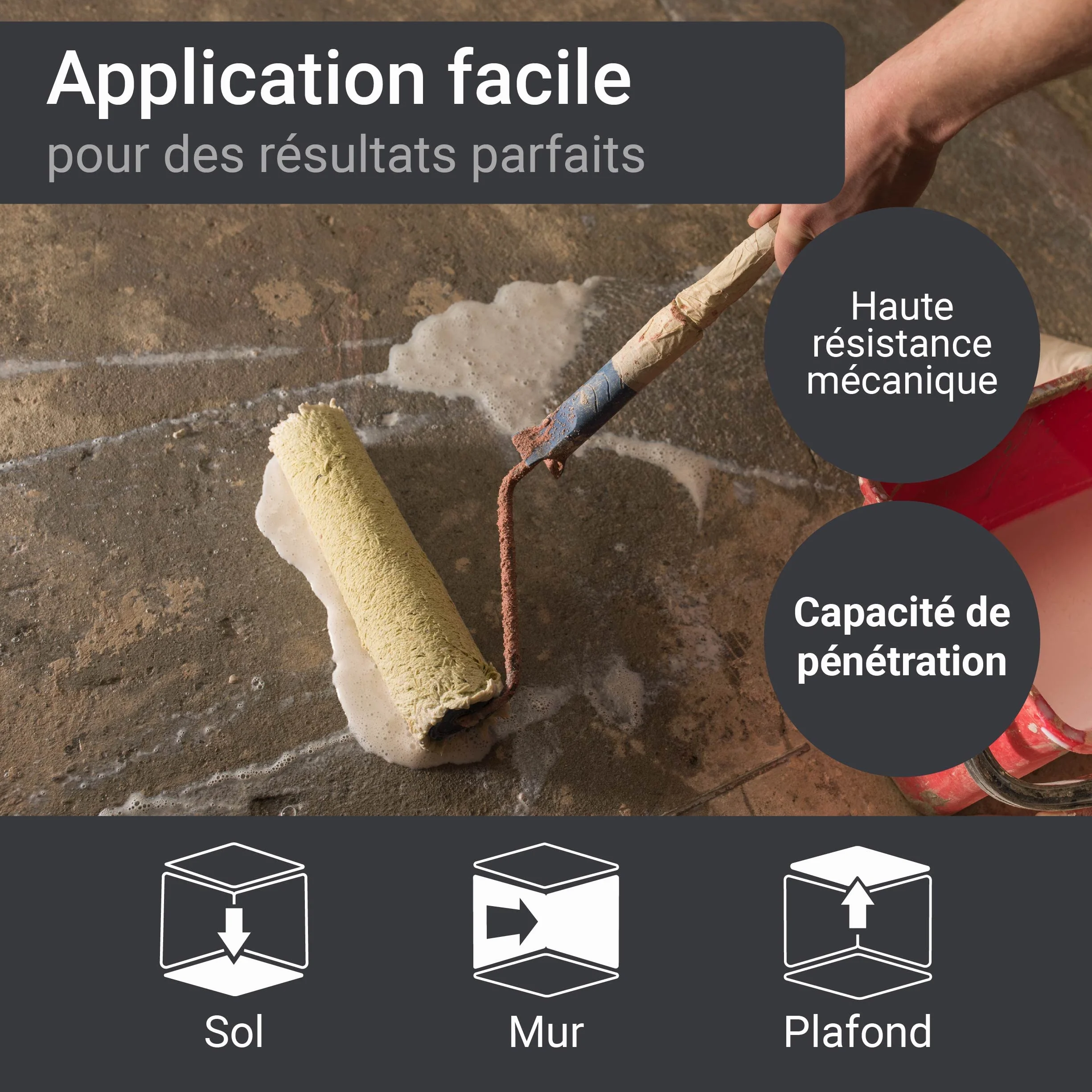 Primaire spécial pour peinture sol W703 10KG - Haute adhérence époxy acryliques