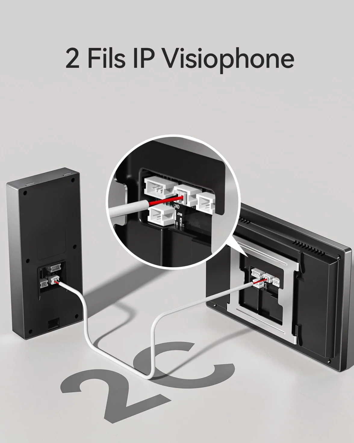 TMEZON M790 Visiophone Connecté Interphone Vidéo Filaire IP 7" Écran Tactile 1080P Sonnette Caméra Vision Nocturne