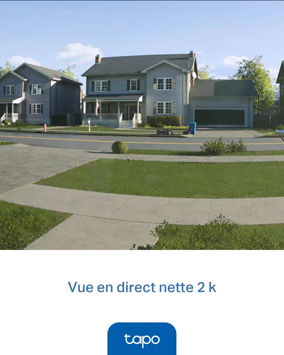 Tapo D205 Sonnette sans fil avec caméra extérieur 2K 3MP IP54 étanche Grand angle 160° Vision Nocturne Détection Humaine AI Audio Bidirectionnel autonomie 180j