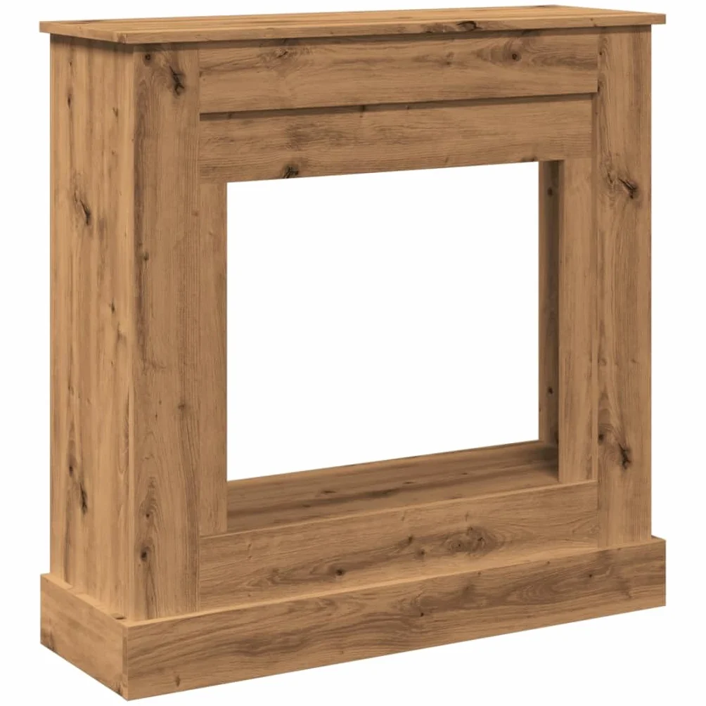 vidaXL Cadre de cheminée chêne Artisanal 90x30x90 cm Bois ingénierie