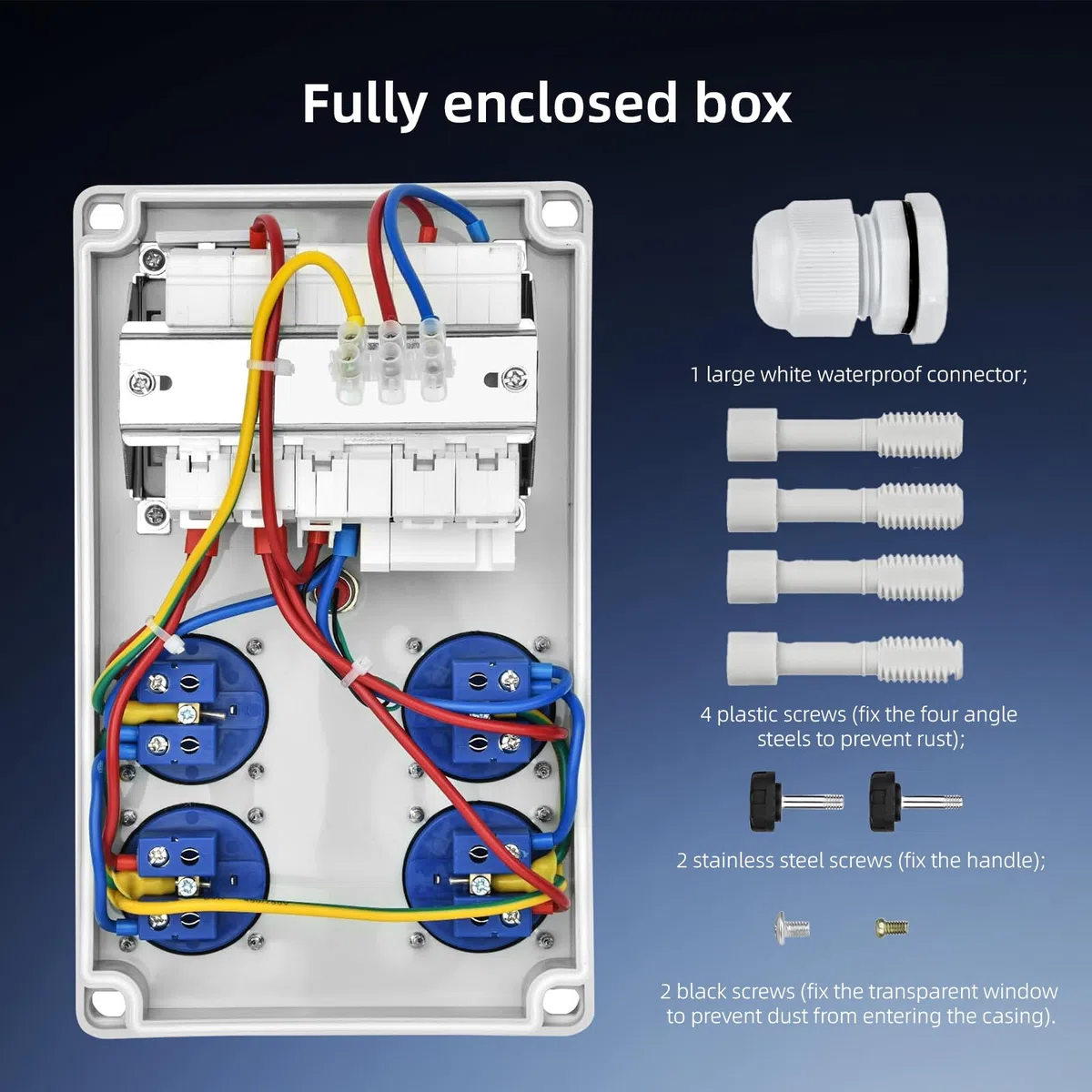 Coffret Électrique de Chantier 230 V IP67 avec Disjoncteur 16 A
