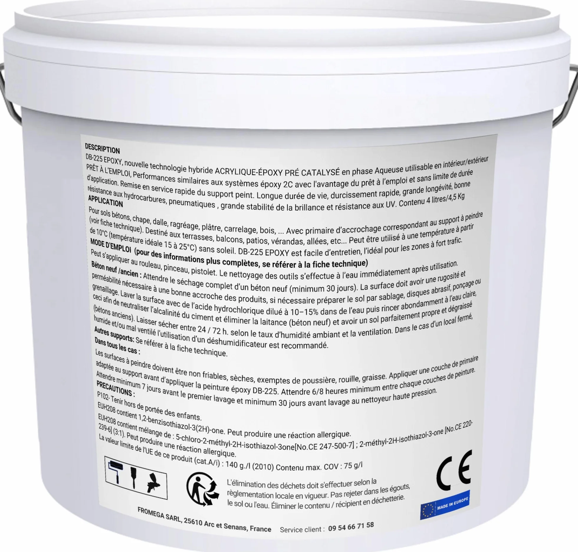 Kit Antidérapant Résine Epoxy Sol Terrasse Sable de Quartz Gris Clair 5KG Peinture Béton Extérieur