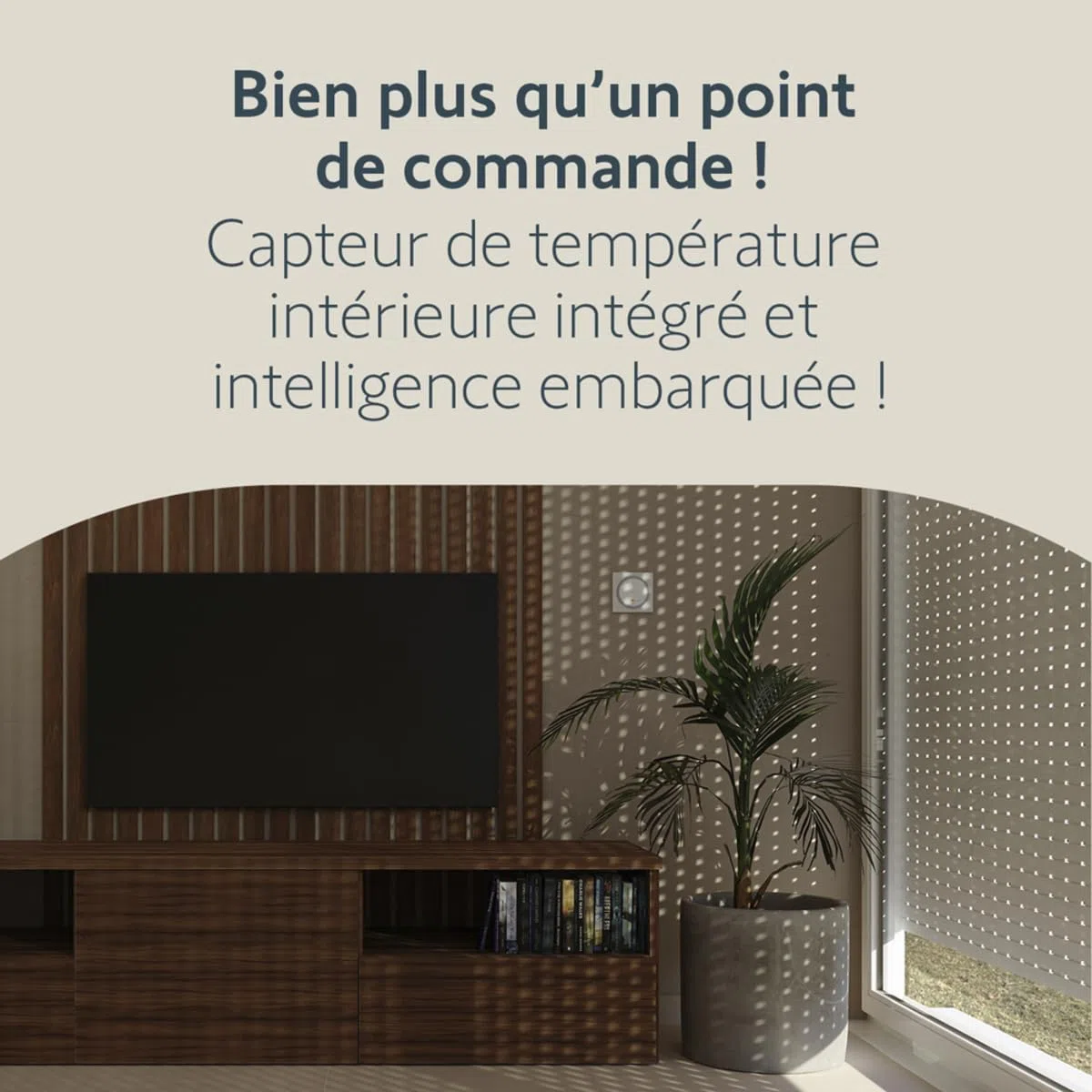 Somfy Télécommande émetteur Amy Sun Protect io Capteur de Température Compatible Tahoma Switch