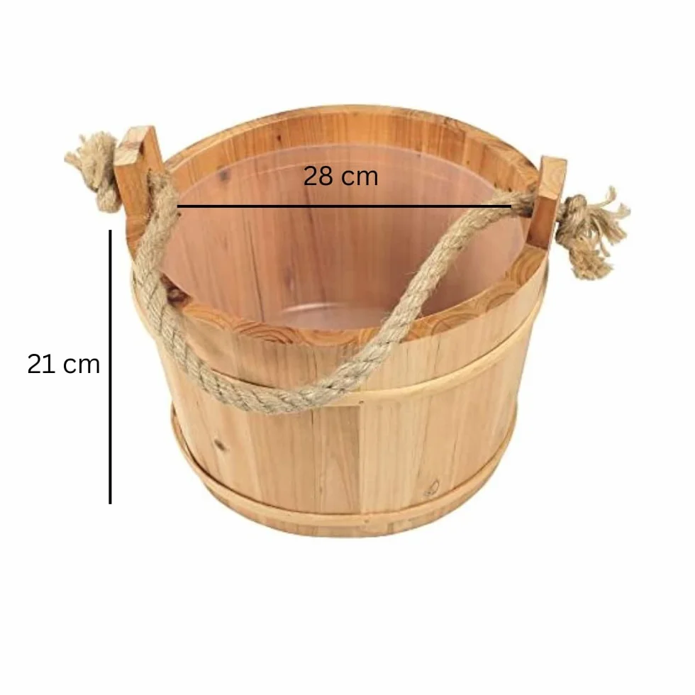 Croll & Denecke Seau en bois pour sauna Diamètre 28 cm