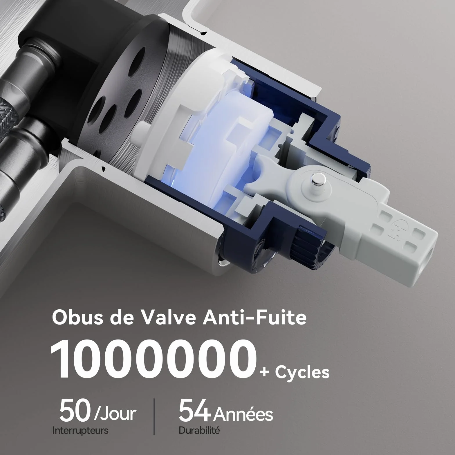 CECIPA Robinet Cuisine Mitigeur Avec Douchette Extractible, Acier Inoxydable Brossé, Arc Élevé Rotatif 360°