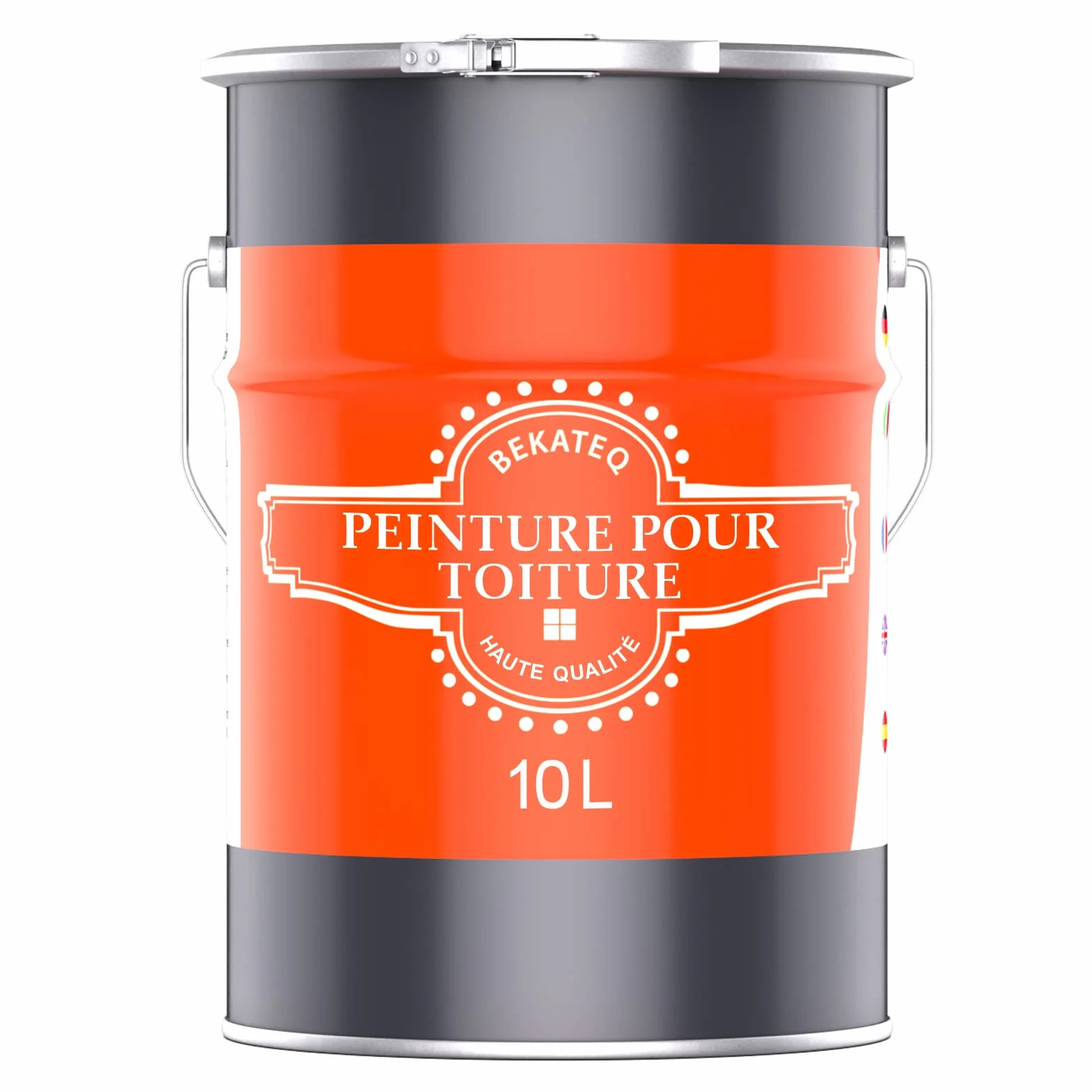 BEKATEQ BE-510 Peinture pour toiture 10L Gris anthracite Hydrofuge résistant UV