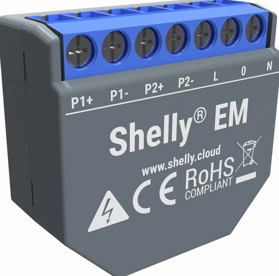 Shelly EM Compteur sans convertisseur de tension