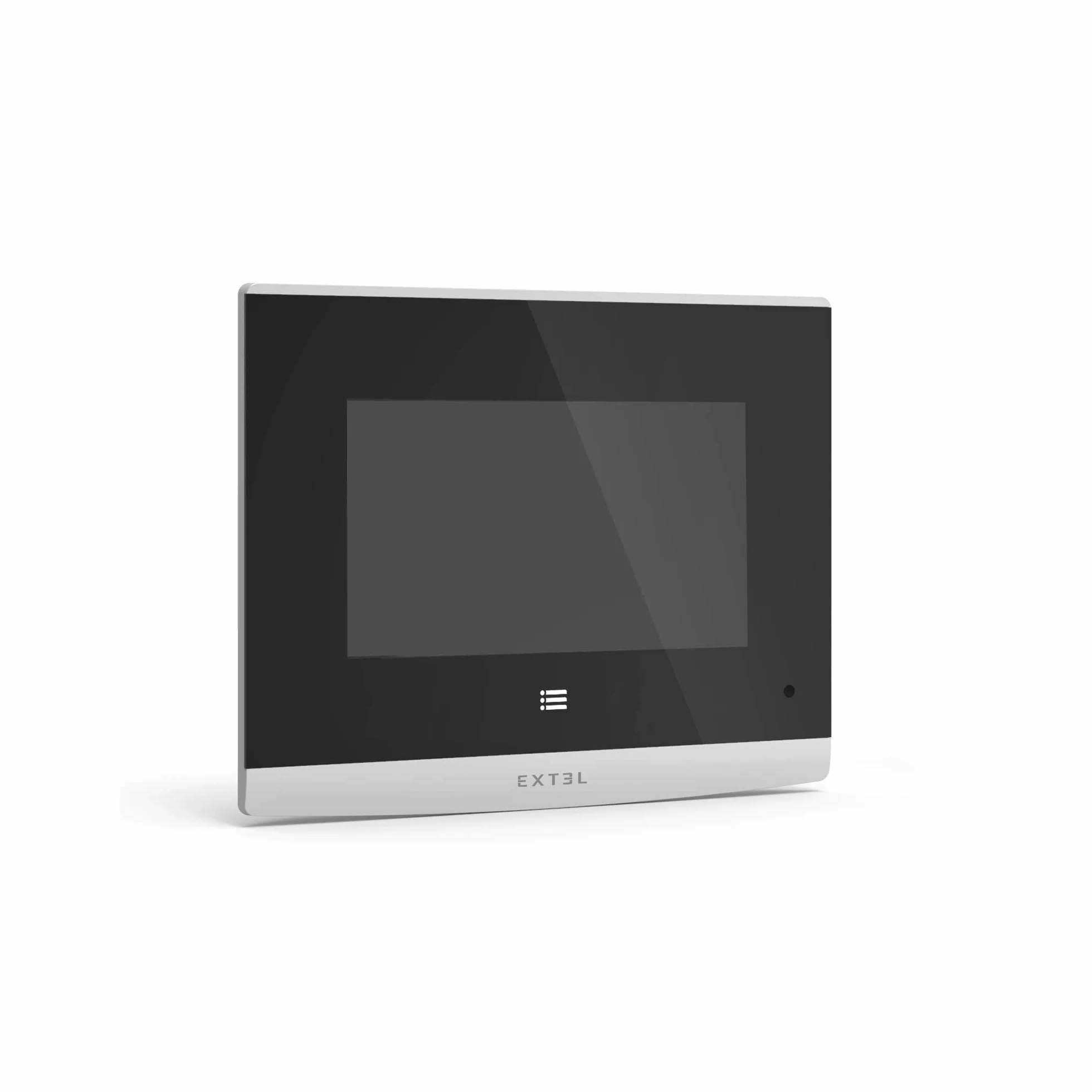 EXTEL Visiophone Filaire Interphone Vidéo 2 Fils Design Ultra Compact Double Commande Ouverture Portail Gâche Électrique Vision Nocturne LEDs Platine Rue Étanche