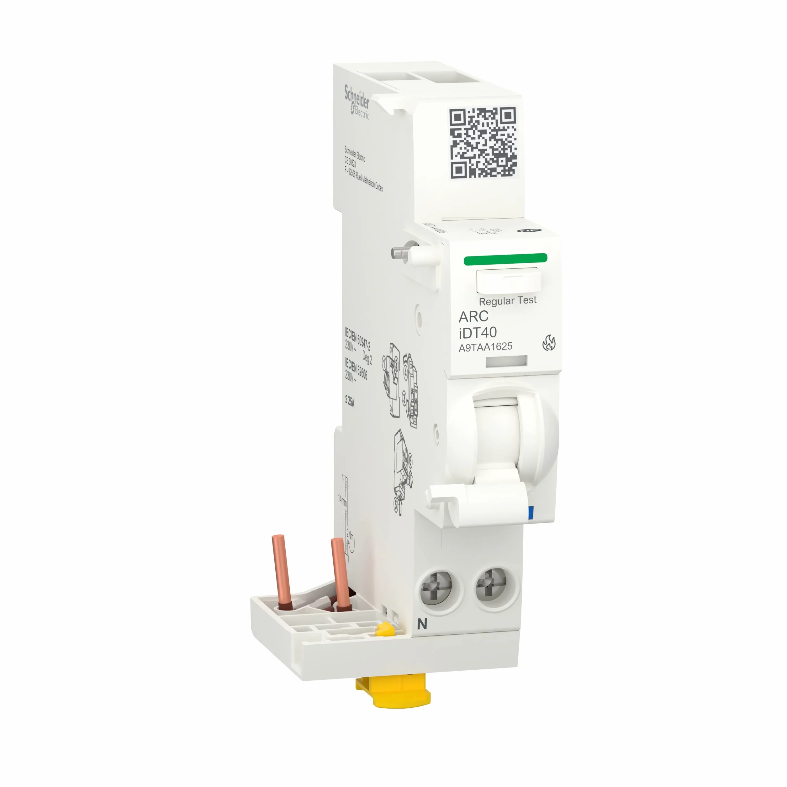 Schneider Electric Acti9 Active iDT40 moduł detektor łuku 1PN 25A A9TAA1625