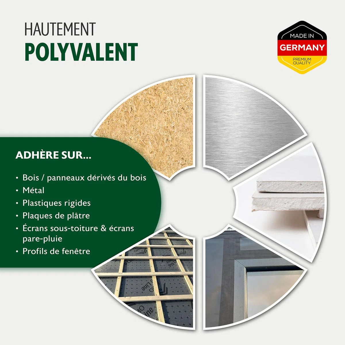 ALMO Bande adhésif façade 60mm x 25m résistant UV ruban diffusion sous-toiture paquet 2