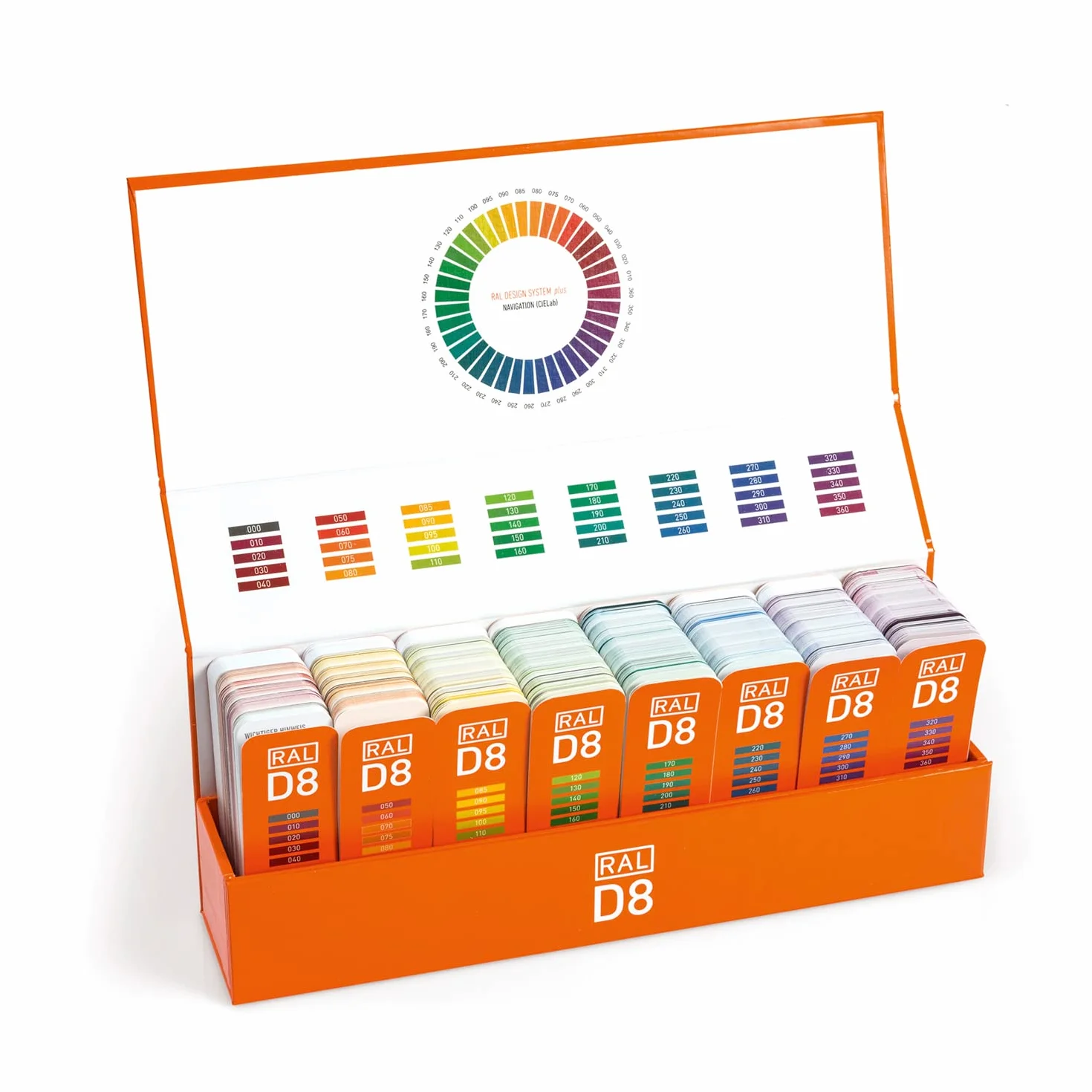 RAL D8 jeu de nuanciers de couleur 1 825 couleurs satinées – 8 nuanciers pratiques compacts