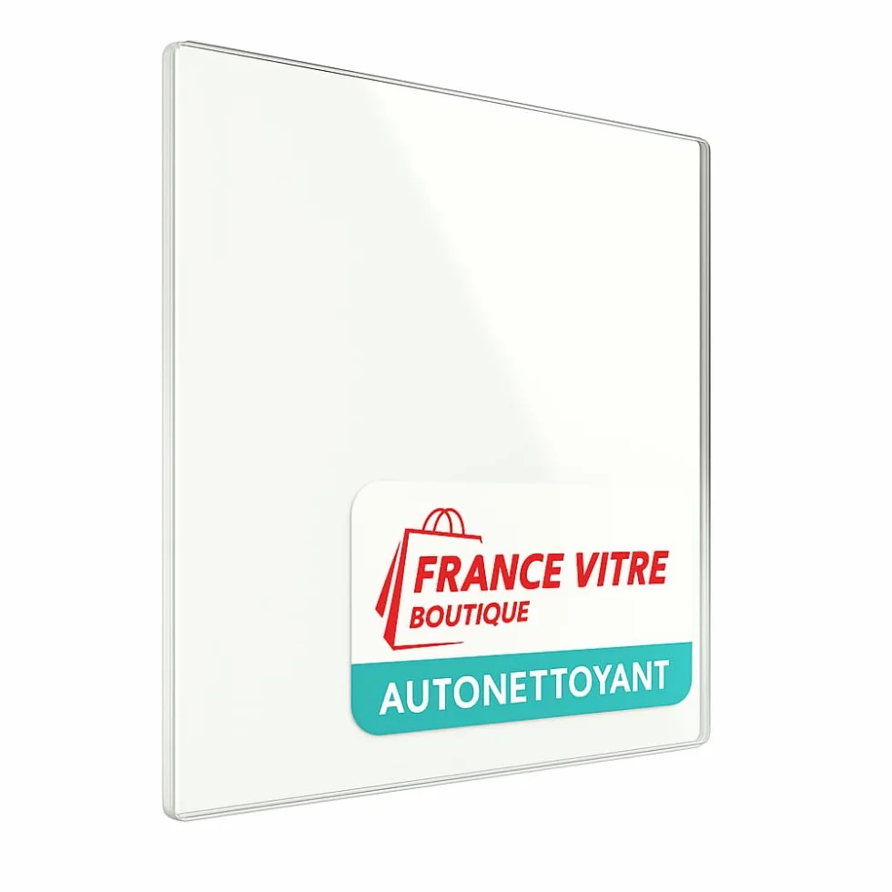 Vitre d’Insert pour cheminée et poêle à Bois Autonettoyante 394x364 mm jusqu'à 800°C
