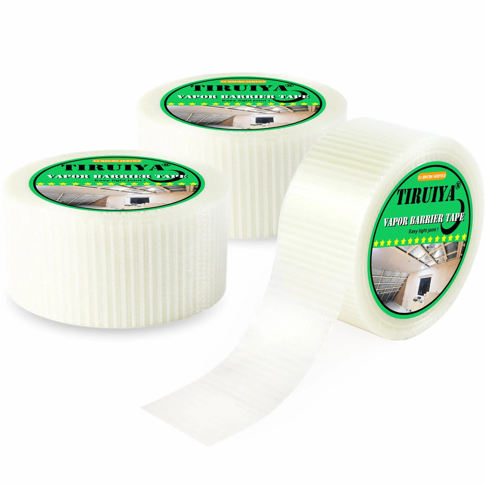 Ruban Adhésif Pare-Vapeur 5cm x 25m 3 Rouleaux Bande Haute Performance pour Freins Vapeur et Toiture