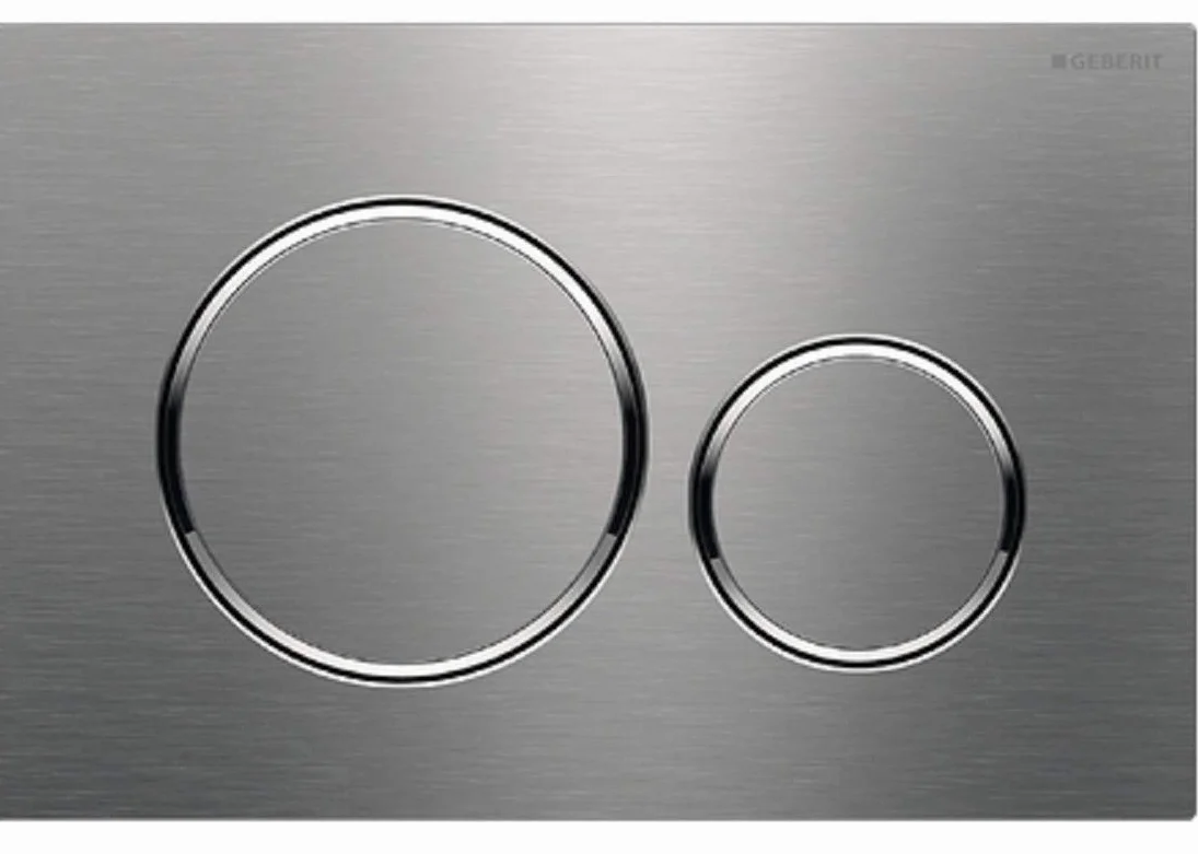 Plaque de fixation Geberit Sigma20 pour rinçage 2 quantités blanc