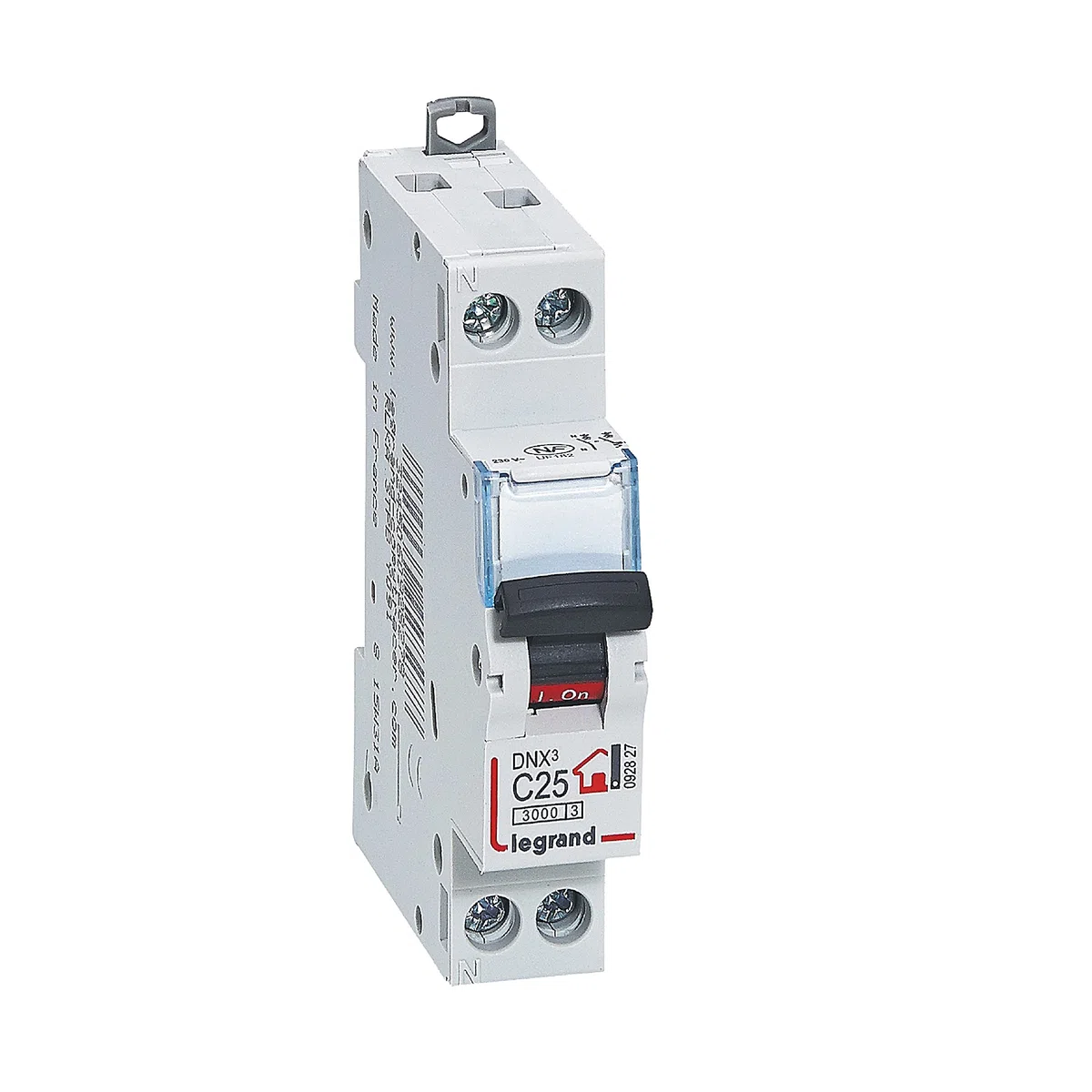 LEGRAND Disjoncteur Phase Neutre 230V DNX³ 25A Courbe C 1 Module