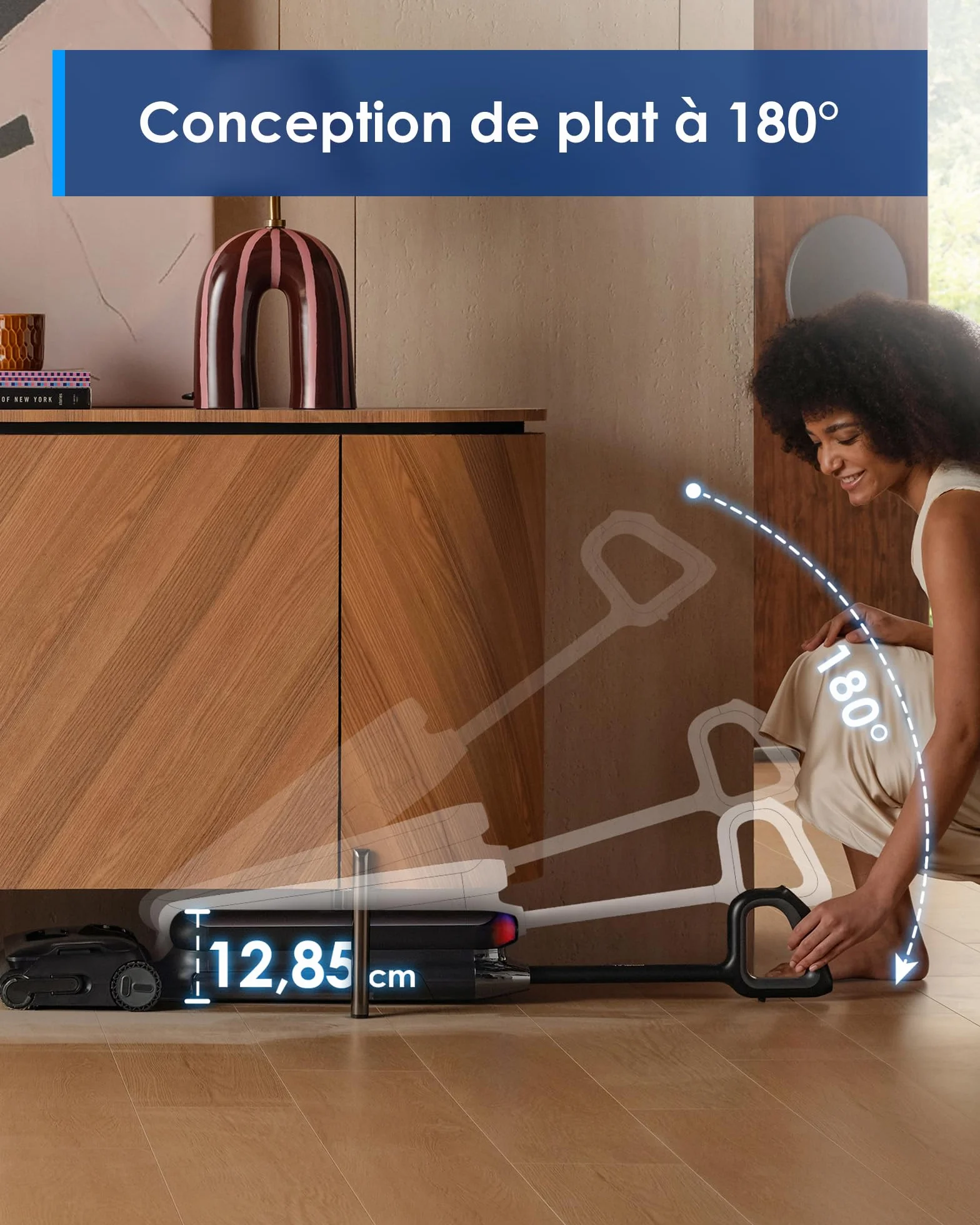 Tineco Floor One S9 Artist Aspirateur Laveur 22 000Pa 360° SmoothDrive Anti-emmêlement 50 Min Autonomie FlashDry 85°C