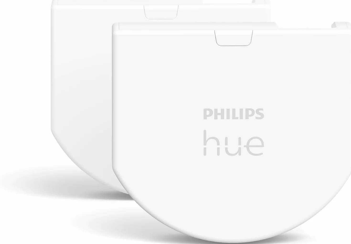 Philips Hue Module d'interrupteur mural Pack de 2 Blanc compatibile Alexa Google Assistant Apple HomeKit