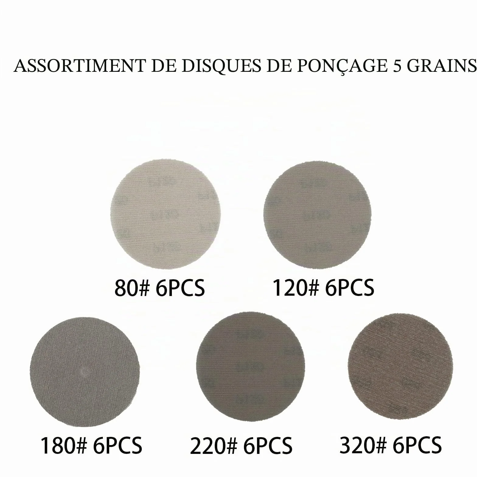 MAXXT Plateau de Ponçage DA 150mm Auto-Accrochant + 30 Abrasifs pour Ponceuse Orbitale R7303