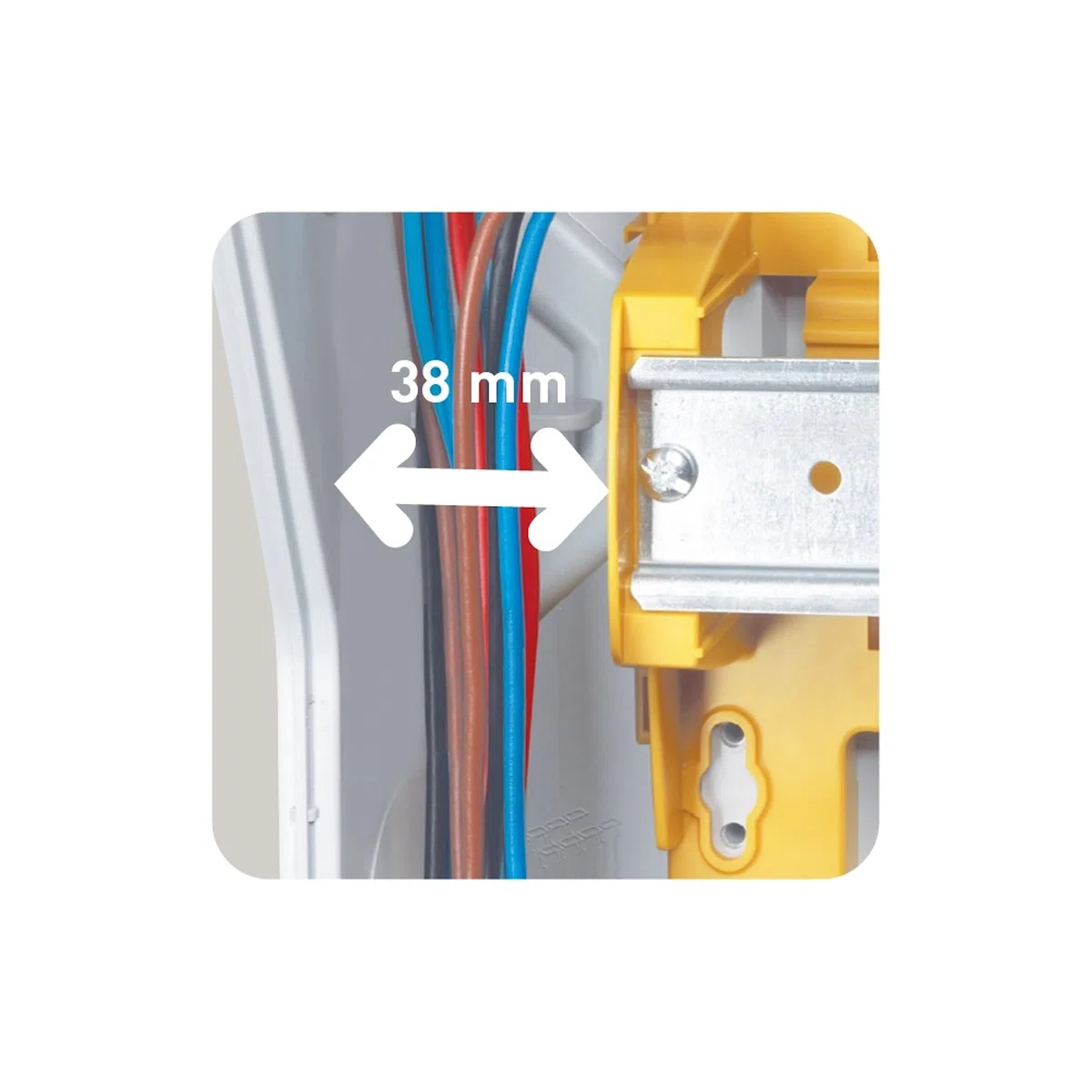 Legrand Plexo Boîte à fusibles en saillie IP65 IK09 1 rangée 12 modules 282 x 340 x 141 mm