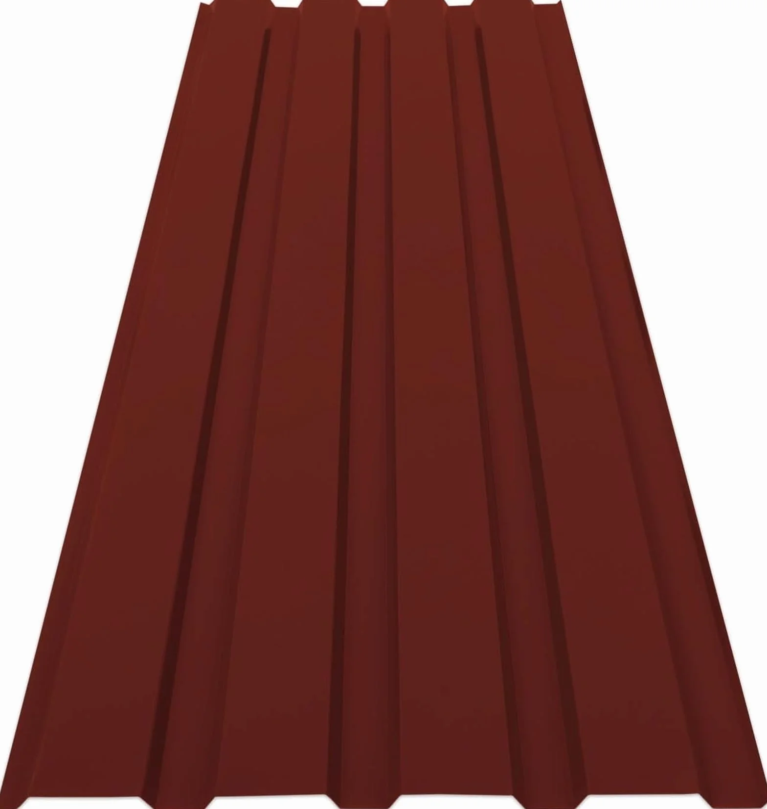 Bardage métal ondulé toiture 7,7 m² 115x45 cm 0,25 mm Rouge Bordeaux Anti-Rouille UV