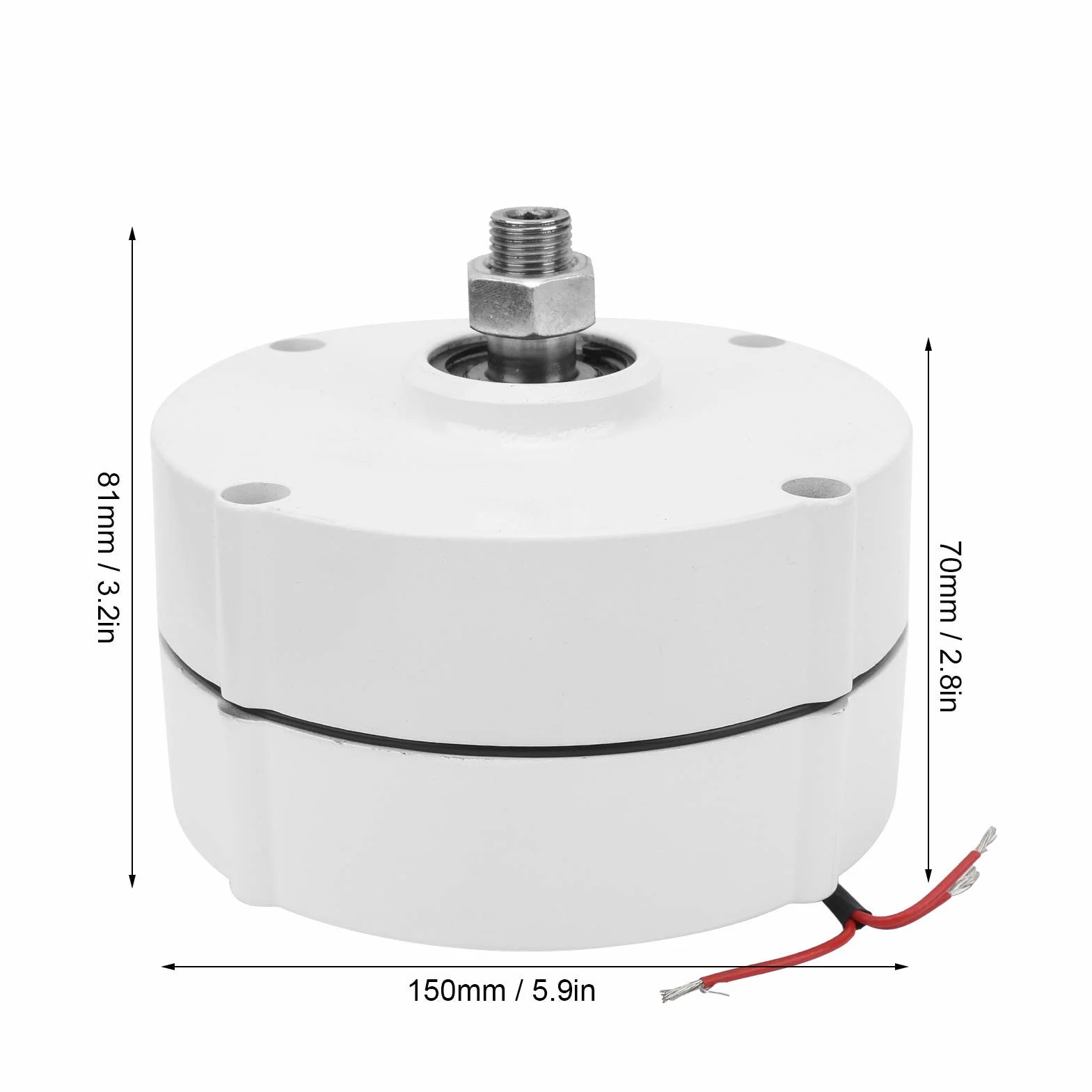 Générateur à Aimant Permanent 400W 550r/min Triphasé 12V Coque Aluminium
