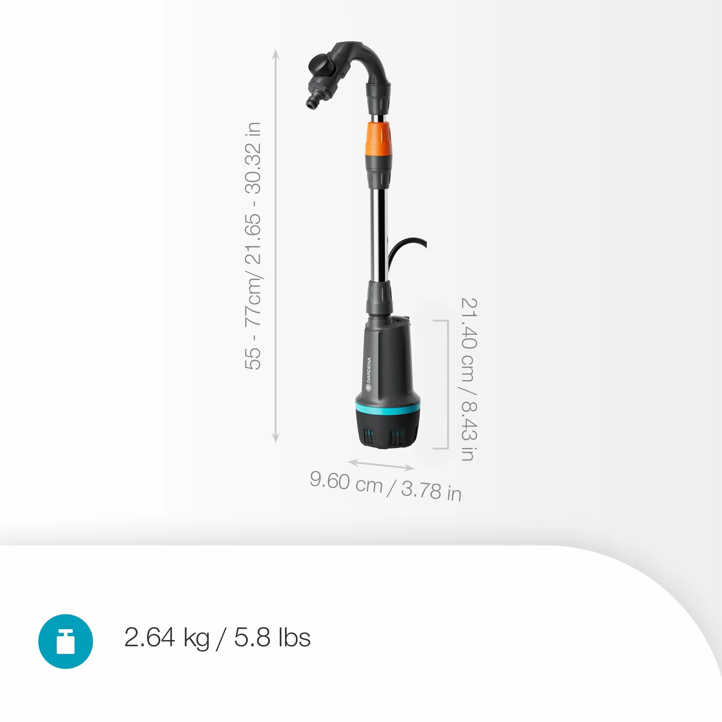 Gardena Pompe collecteur eau pluie batterie 2600 Comfort 18V P4A Kit arrosage programmation minuterie