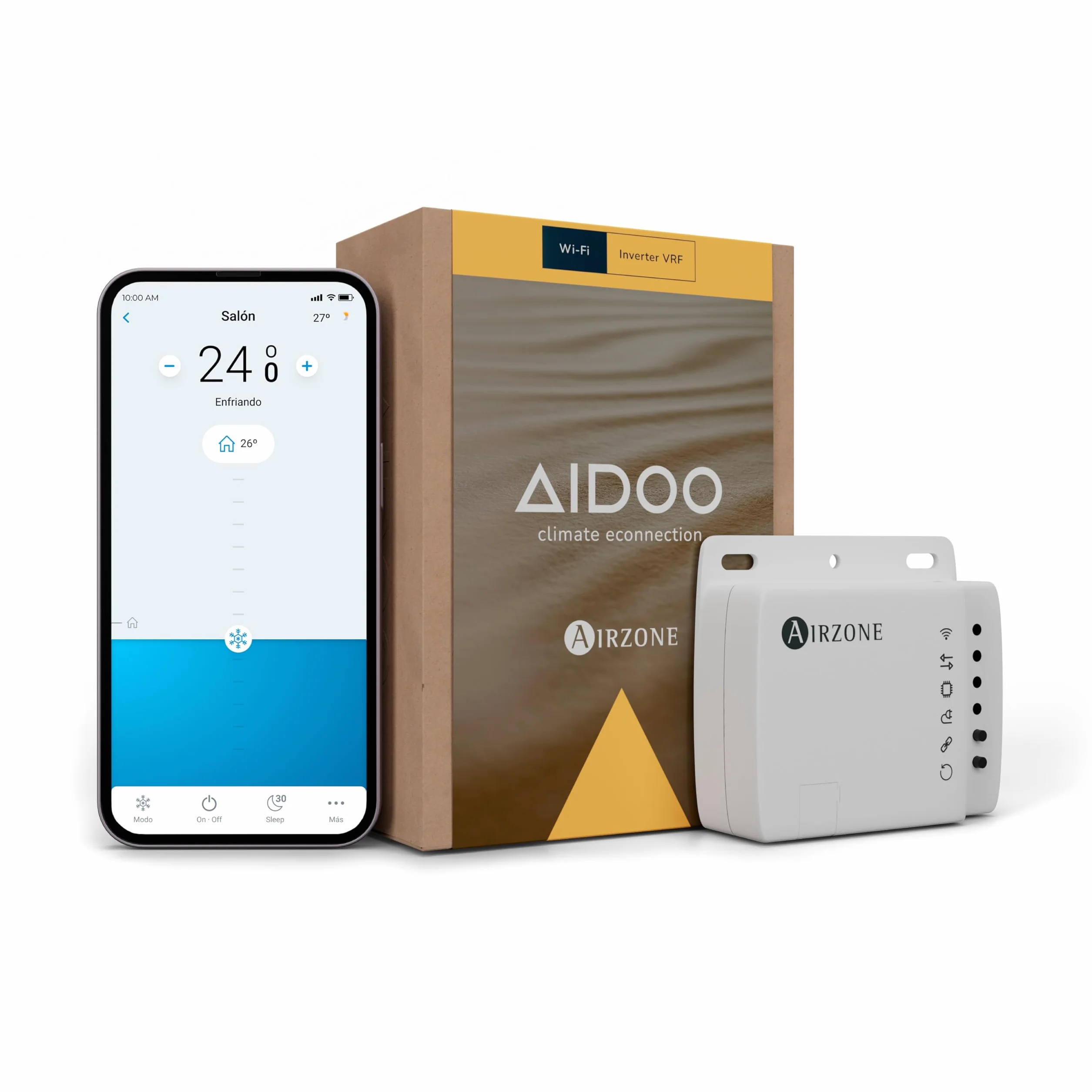 AIRZONE Contrôle WiFi Aidoo pour climatisation Compatible DAIKIN Sky Air VRV AZAI6WSCDA1 Télécommande Programmation Application Google Home Alexa