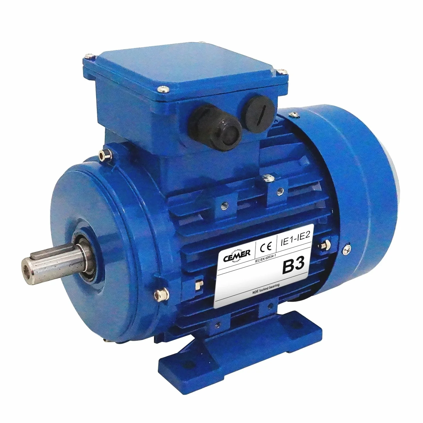 Cemer MS Moteur Triphasé 230/400 V 2,2 Kw 3 Cv 3000 Tr/min IP55 Bride B3