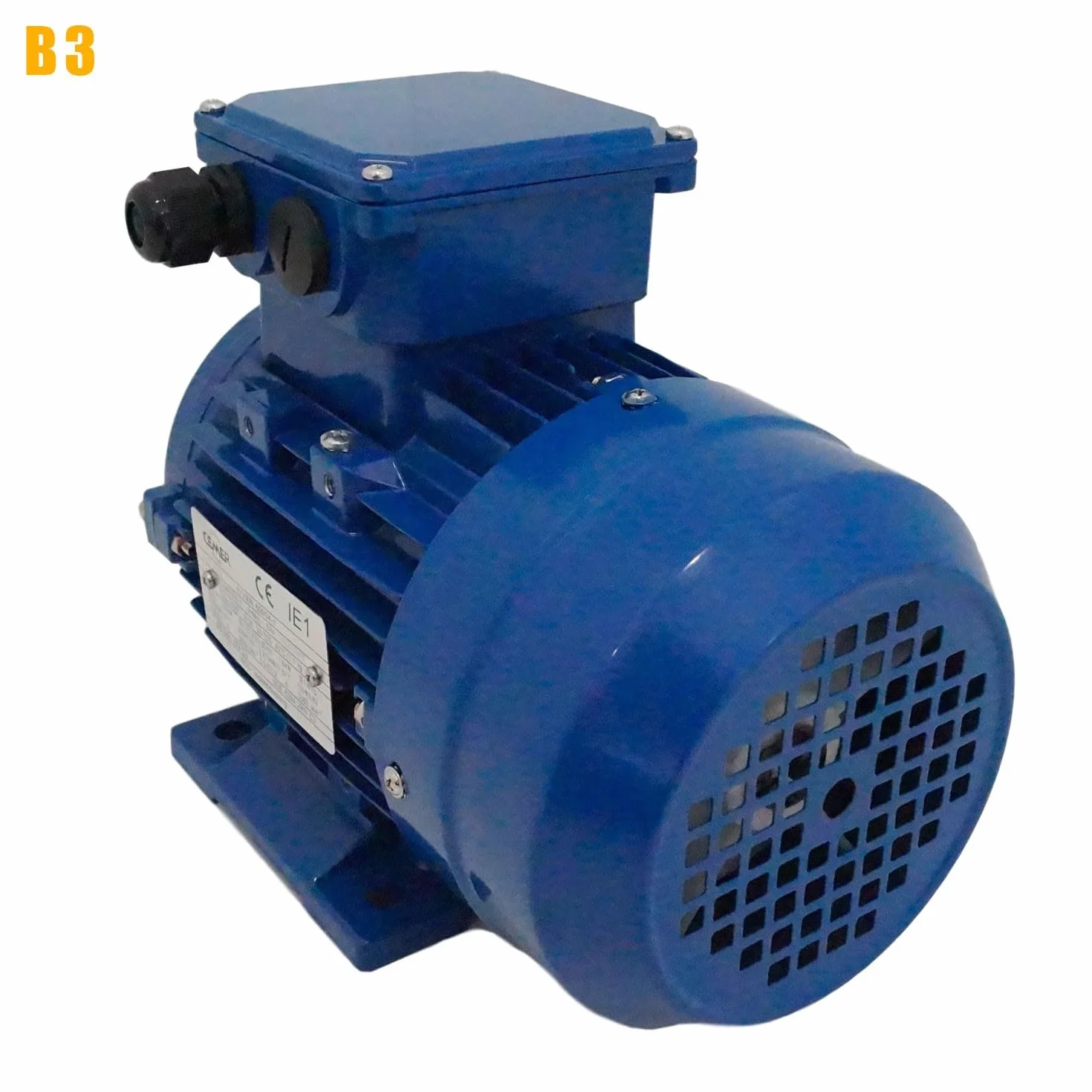 Cemer MS Moteur Triphasé 230/400 V 2,2 Kw 3 Cv 3000 Tr/min IP55 Bride B3