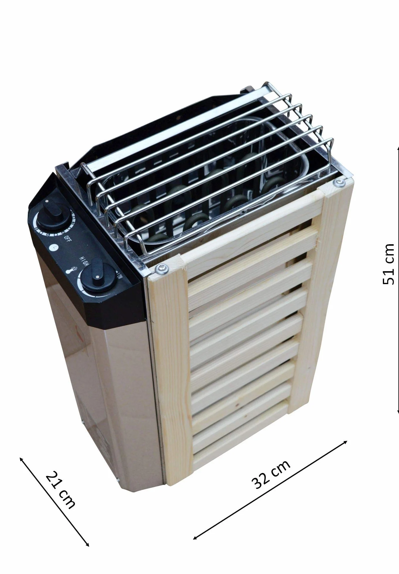 Poêle pour sauna avec commande intégrée 3,6 kW 230 V