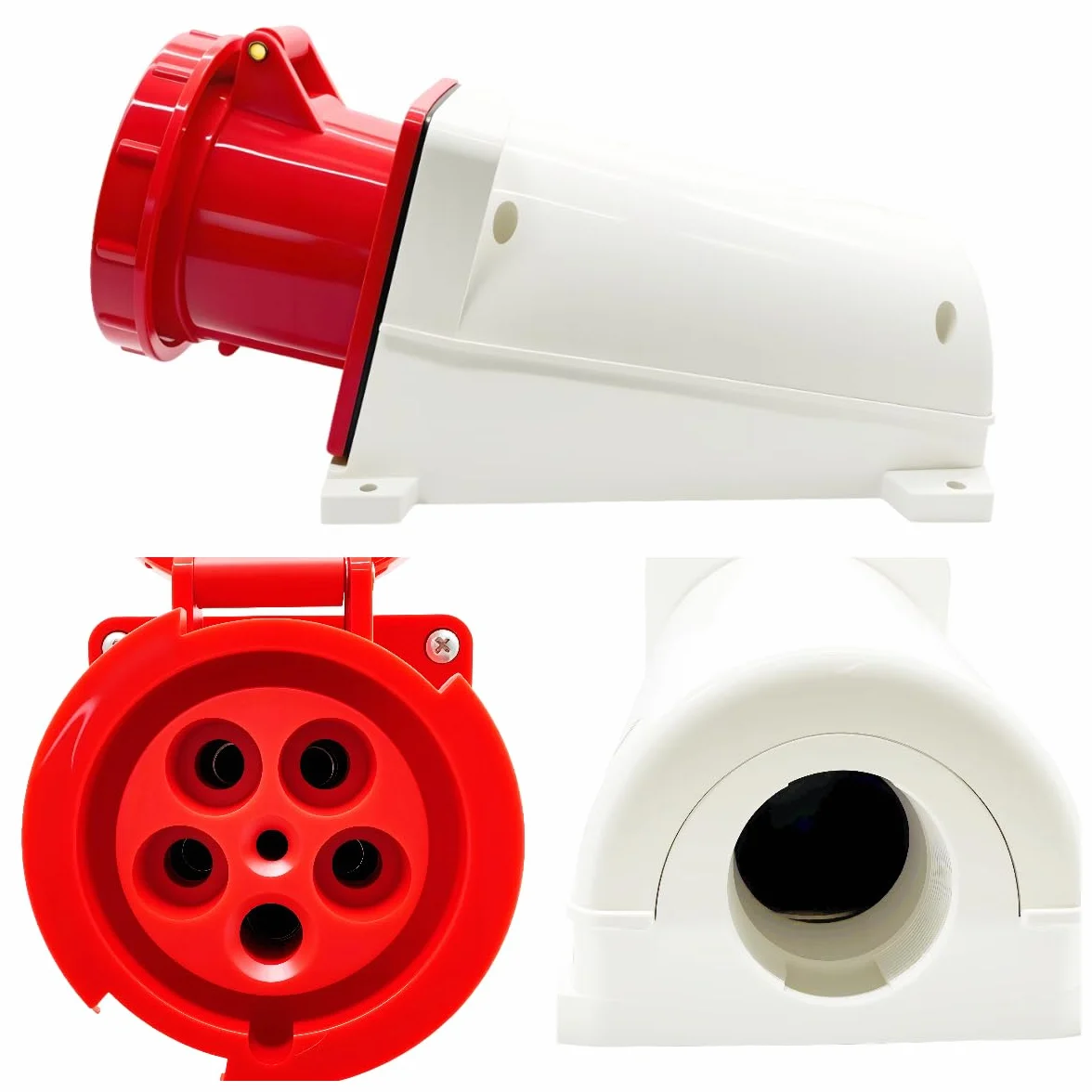 Prise CEE 125A 5 Broches IP67 Industrielle Étanche Mâle-Femelle