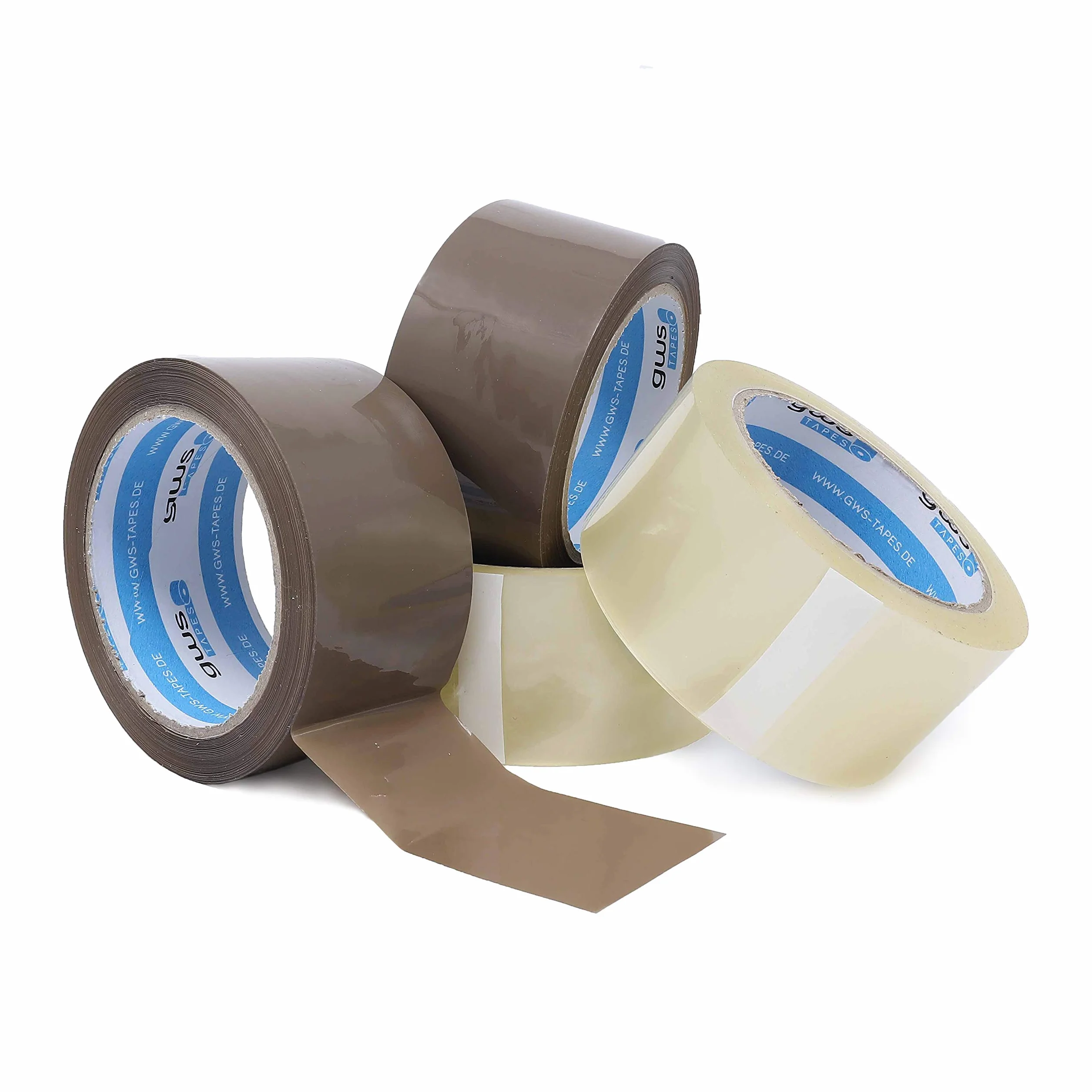 Ruban d'emballage 36 rouleaux transparents 66 m x 50 mm adhérence élevée silencieux