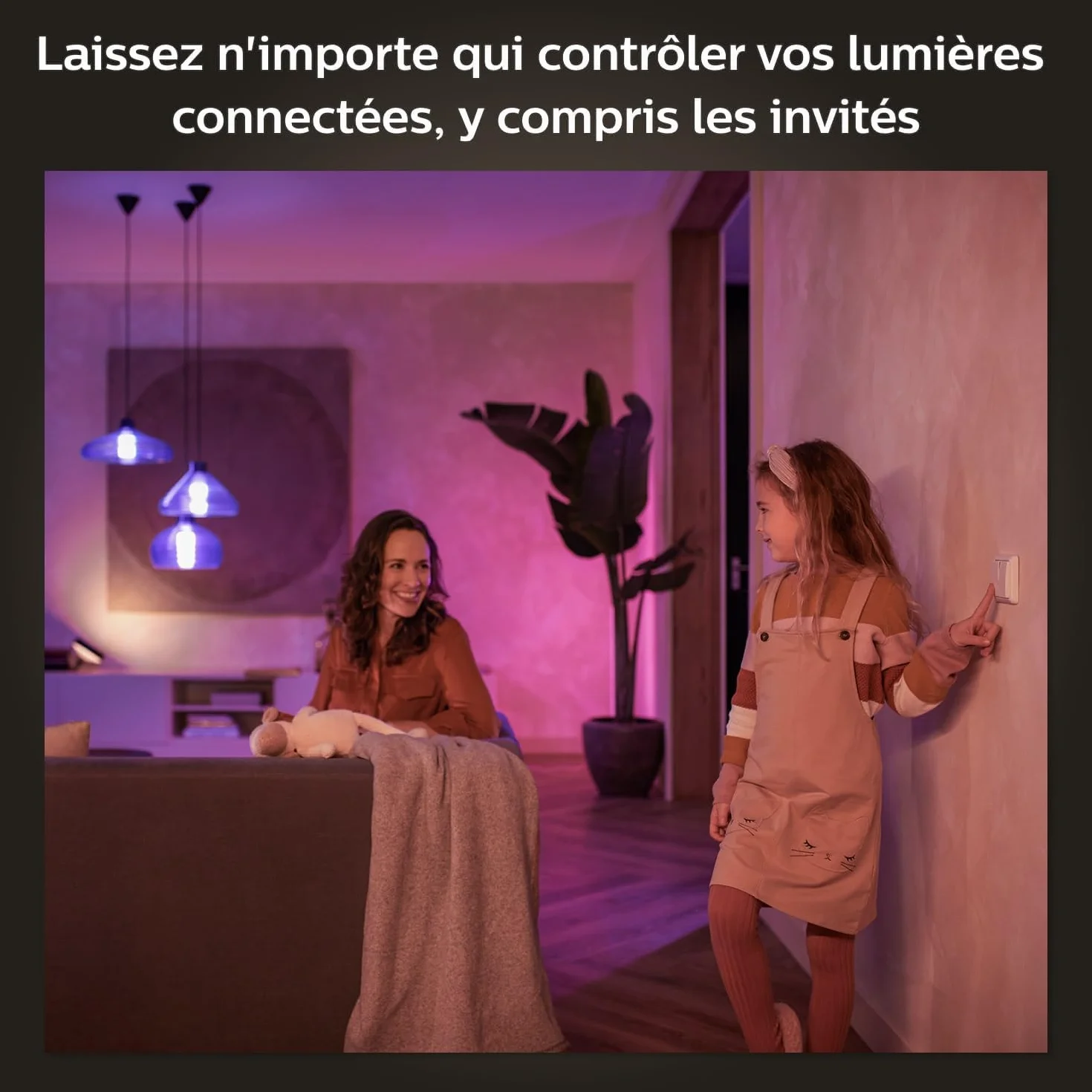 Philips Hue Module d'interrupteur mural Pack de 2 Blanc compatibile Alexa Google Assistant Apple HomeKit