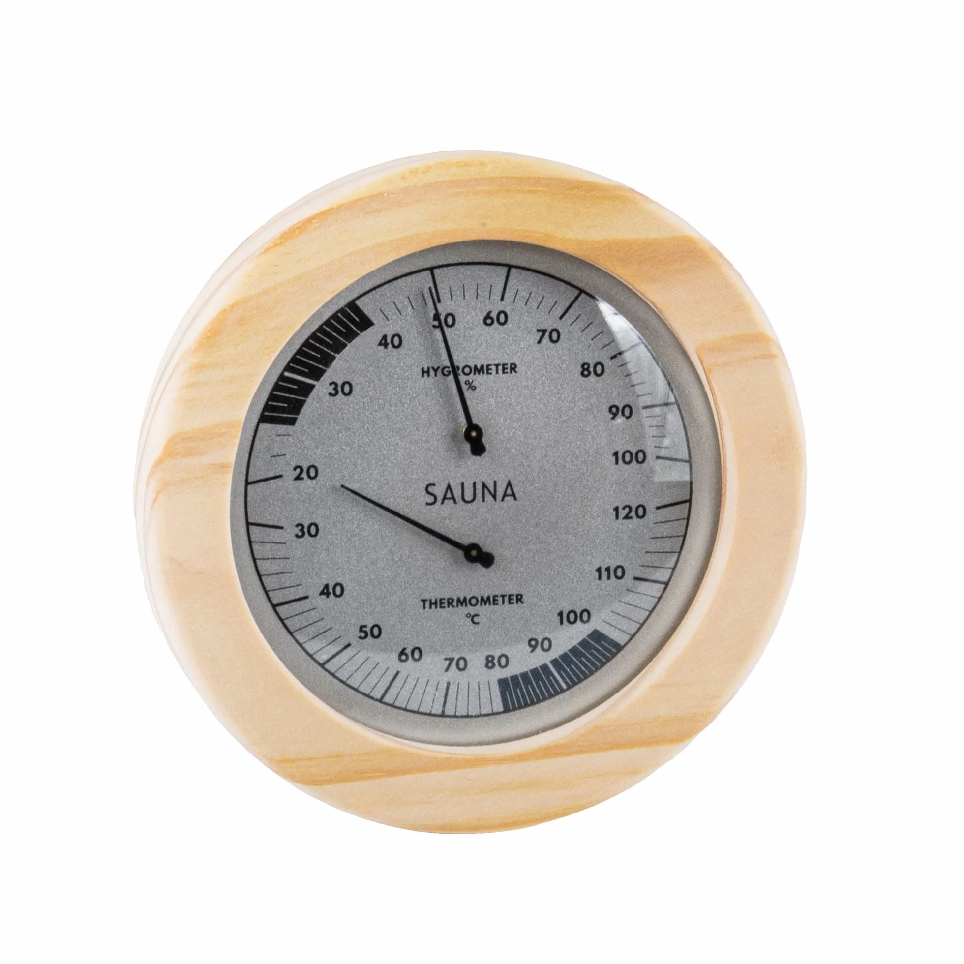 Saunify Lot de 5 seaux de sauna en pin avec insert en PVC, seau avec louche, sablier, thermo-hygromètre