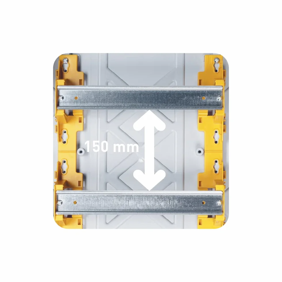 Legrand Plexo Boîte à fusibles en saillie IP65 IK09 1 rangée 12 modules 282 x 340 x 141 mm