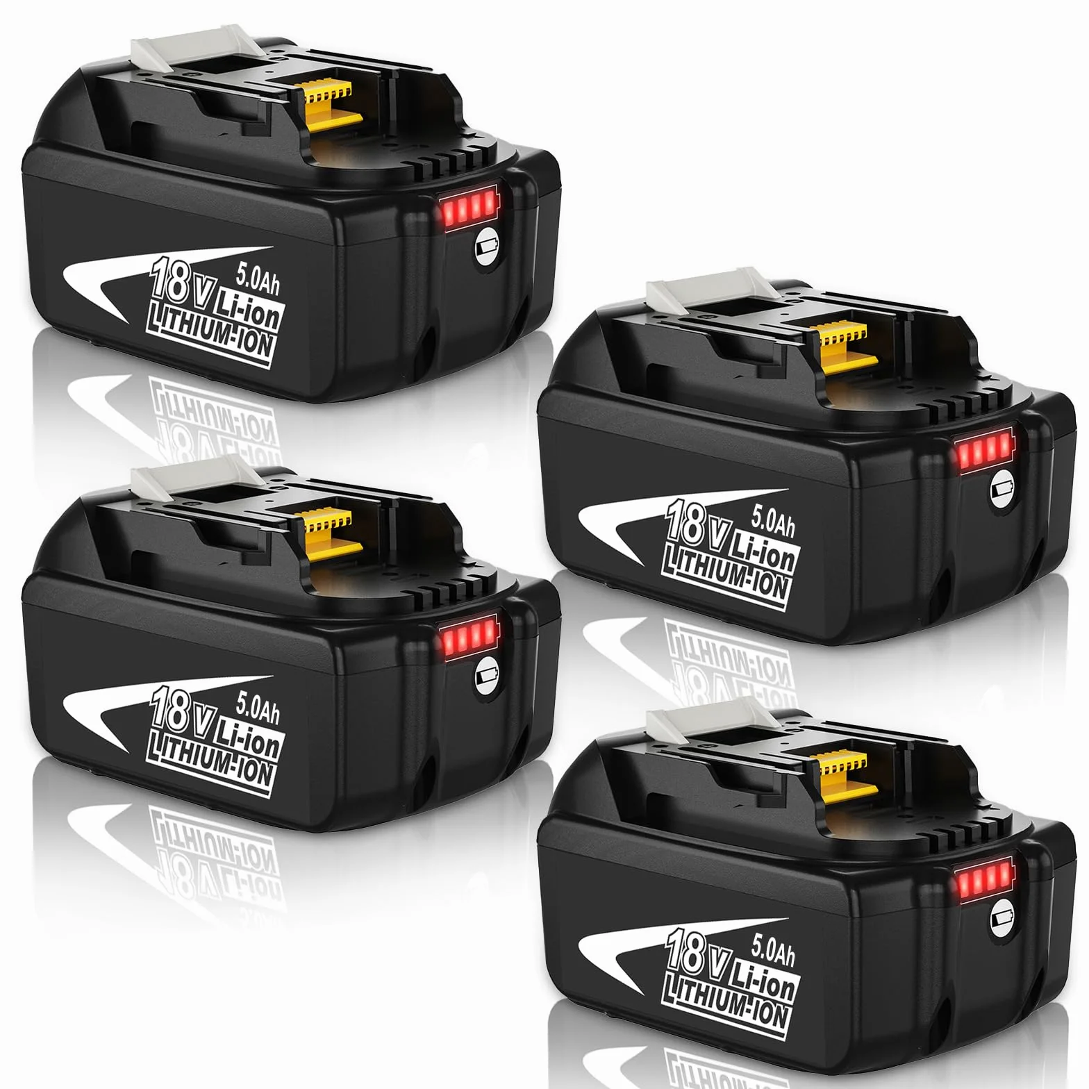 Makita 18V 5000mAh Batterie de Rechange BL1850B BL1860 avec LED
