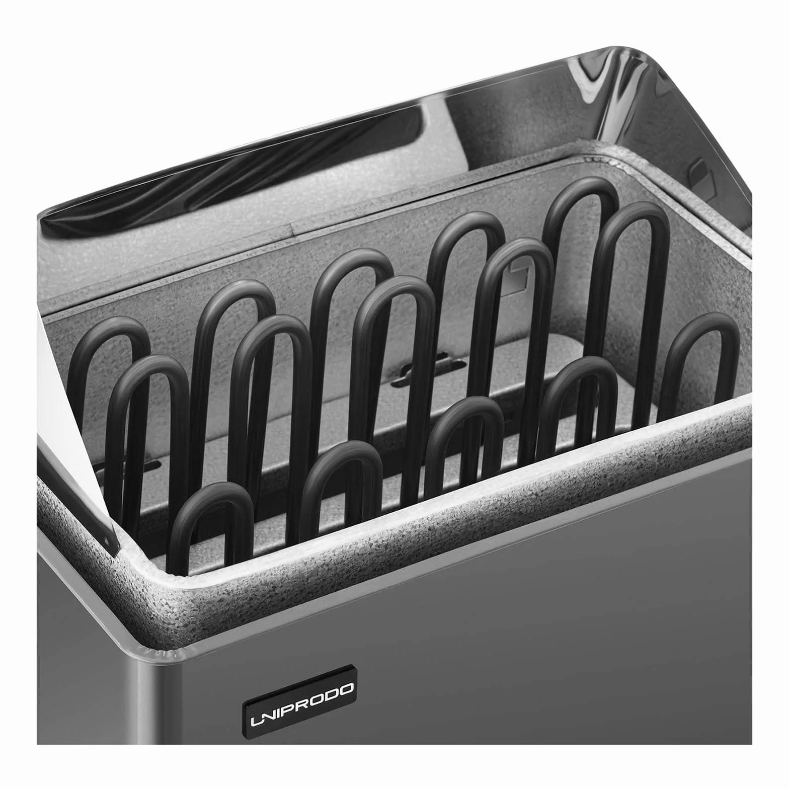 Poêle Radiateur Électrique Sauna Chaleur Sèche UNI_SAUNA_G9.0KW 9-13 m³ 30-110°C 10 kg Aluminium Zinc