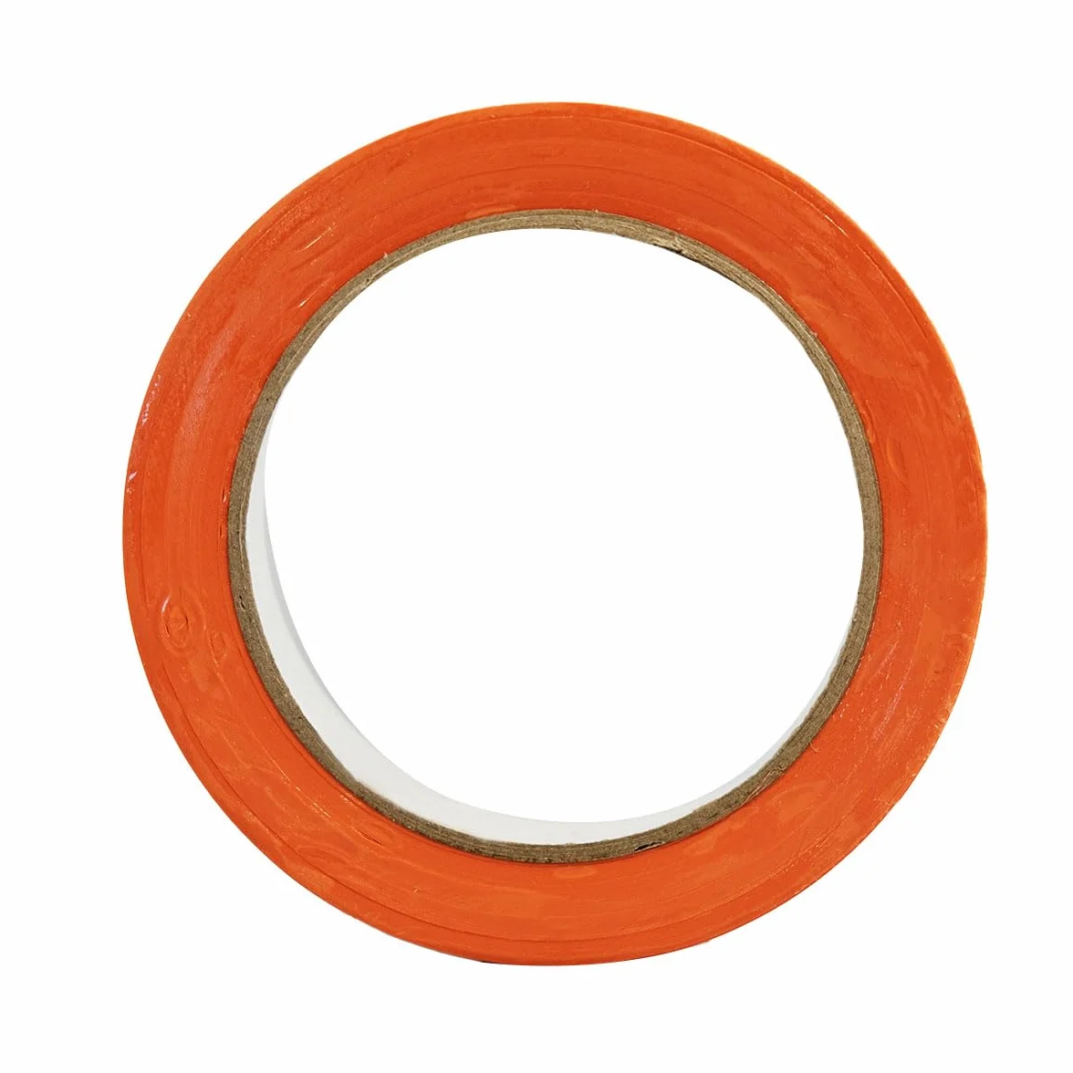 Tecplast Lot de 6 Rubans adhésifs PVC orange 50 mm x 33 m - Rouleau adhésif de chantier