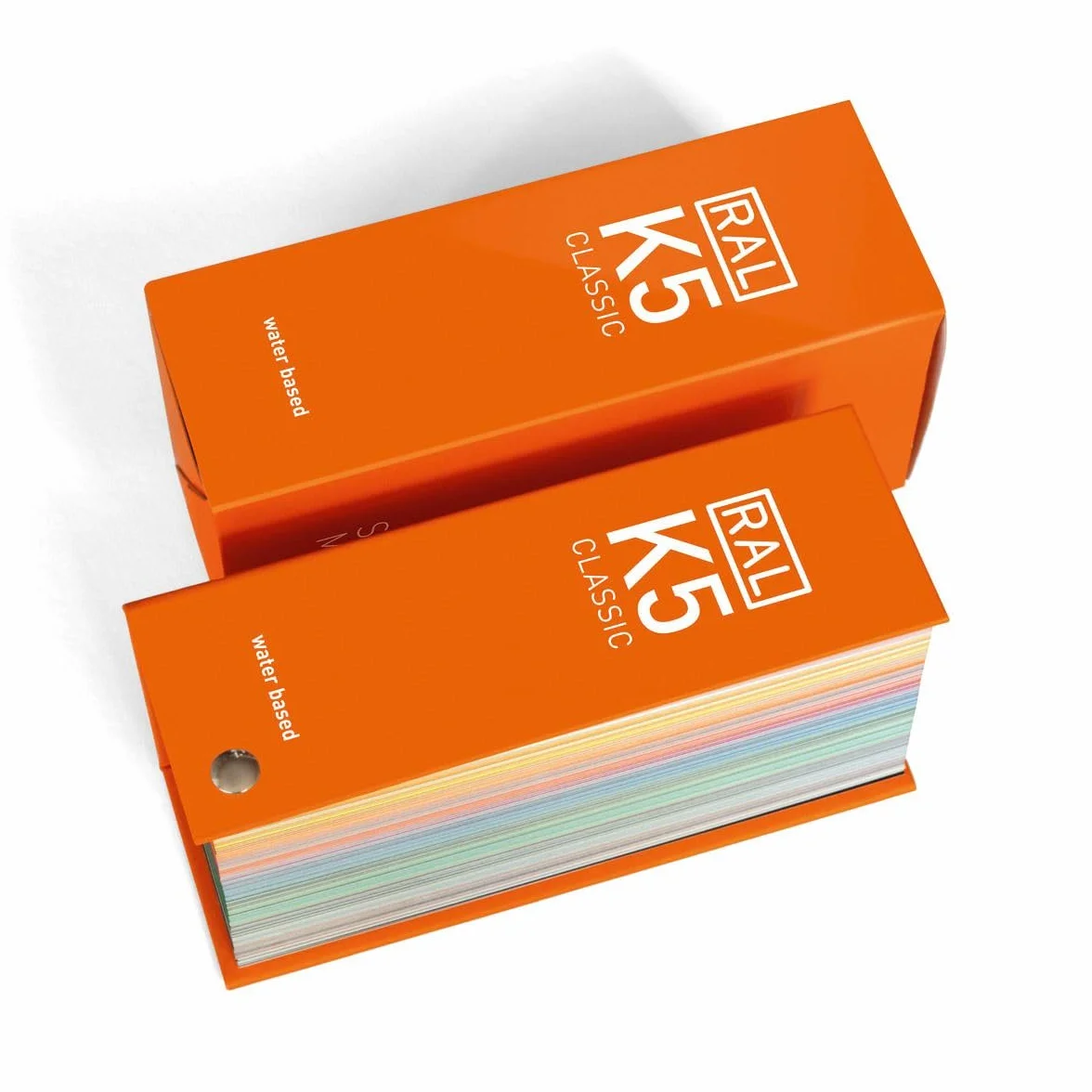 RAL K5 nuancier de couleur, 216 échantillons satinés pleine page, 8 langues