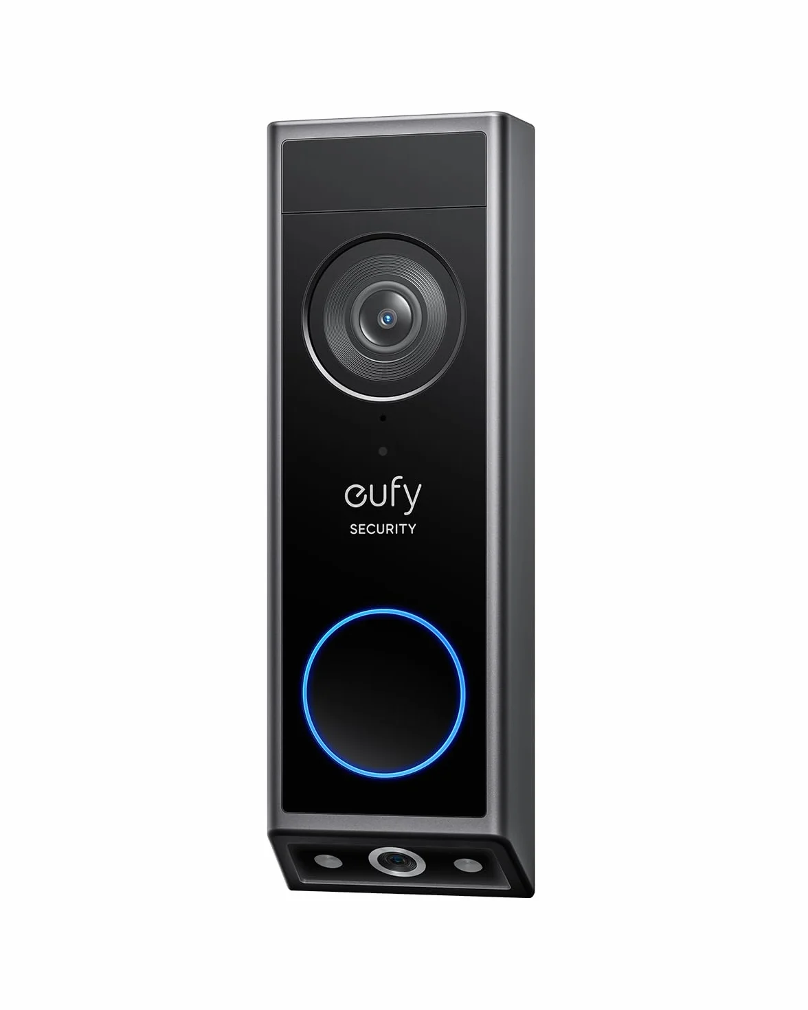 eufy Security Video Doorbell E340, caméra à Double Objectif, 2K Full HD, Vision Nocturne en Couleur, Carillon sans Fil, Stockage Local 128 Go