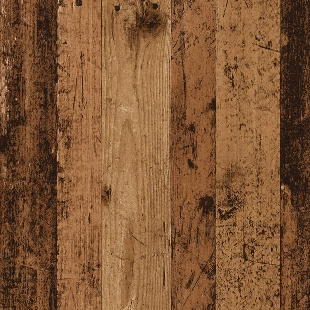 Cadre de cheminée vieux bois 75x20x87,5 cm bois d'ingénierie