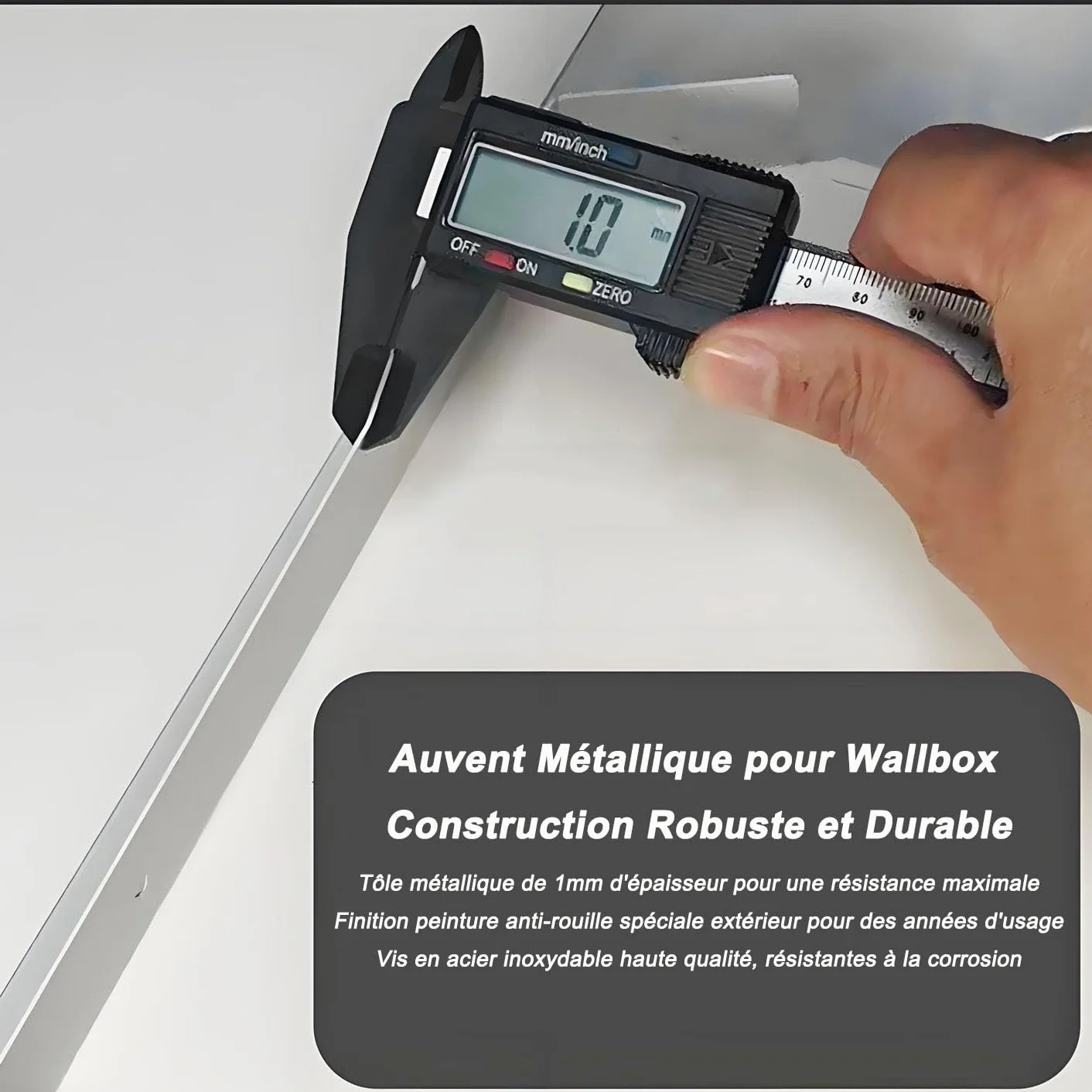 Générique Boîtier Étanche pour Borne de Recharge EV Murale, Cache Chargeur Extérieur avec Couvercle Magnétique, Protection Anti-Pluie Anti-UV
