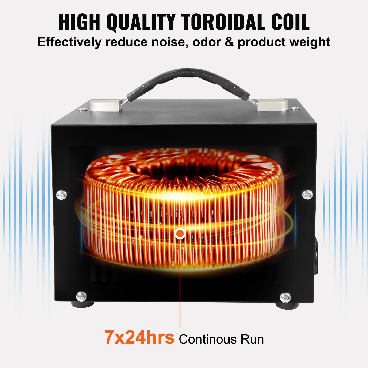 VEVOR Transformateur 220V⇄110V Convertisseur de Tension 5000W avec 3 Prises US et EU