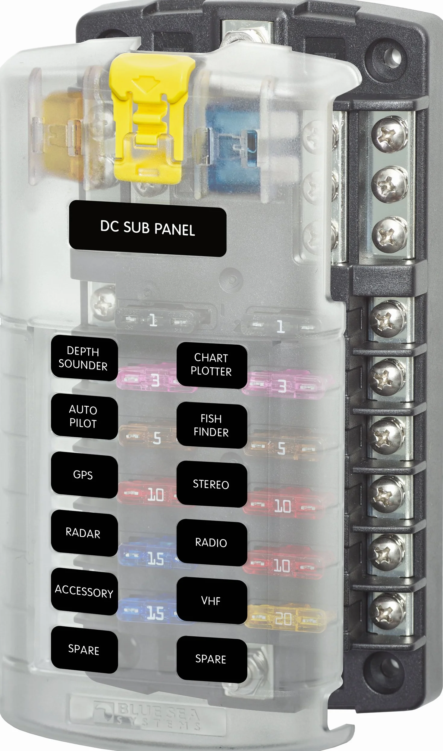 Blue Sea Systems St Blade Bloc Porte-fusibles