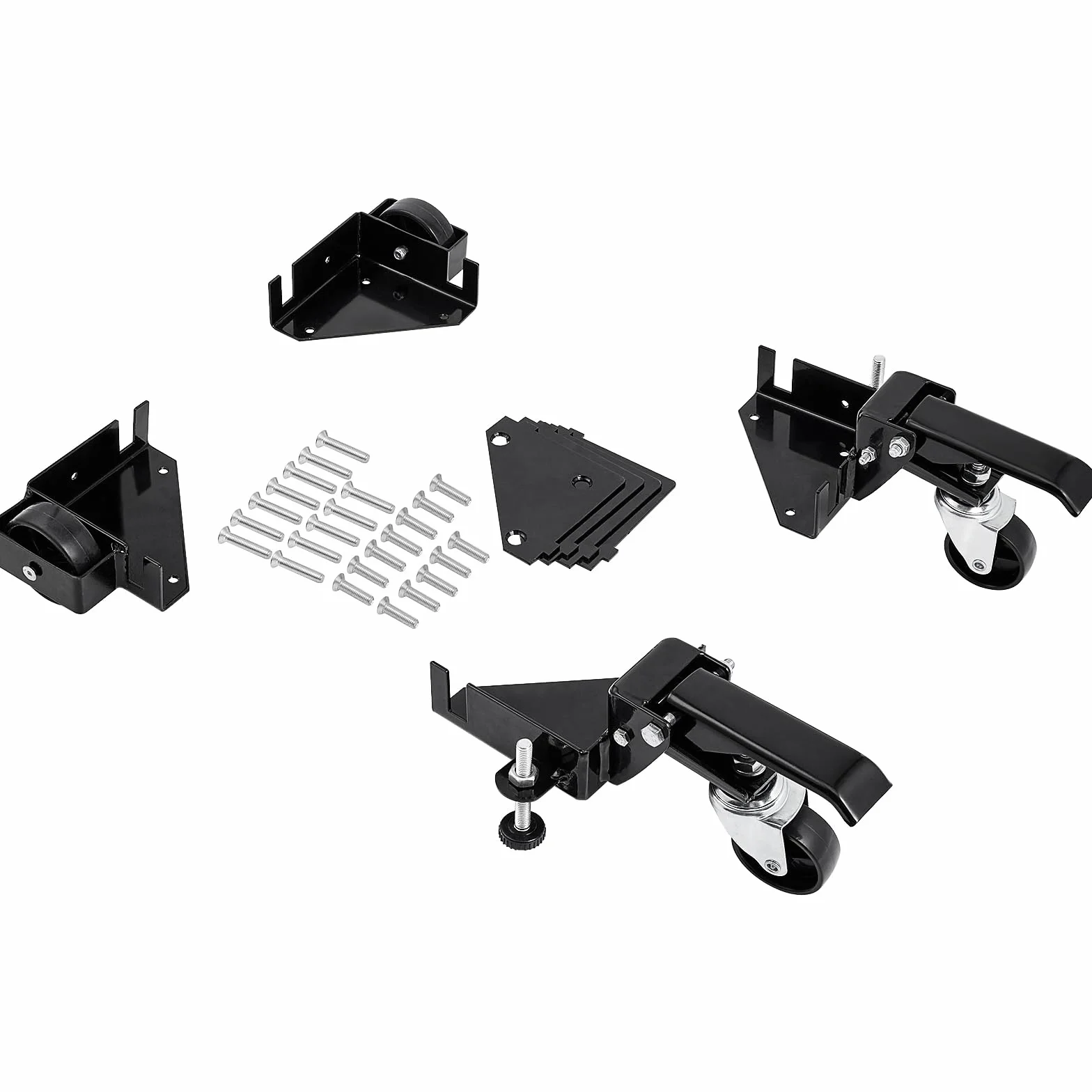 VEVOR Base Mobile Roulette Universelle 181,4 kg Réglable 241,3x241,3 mm Roues Pivotantes